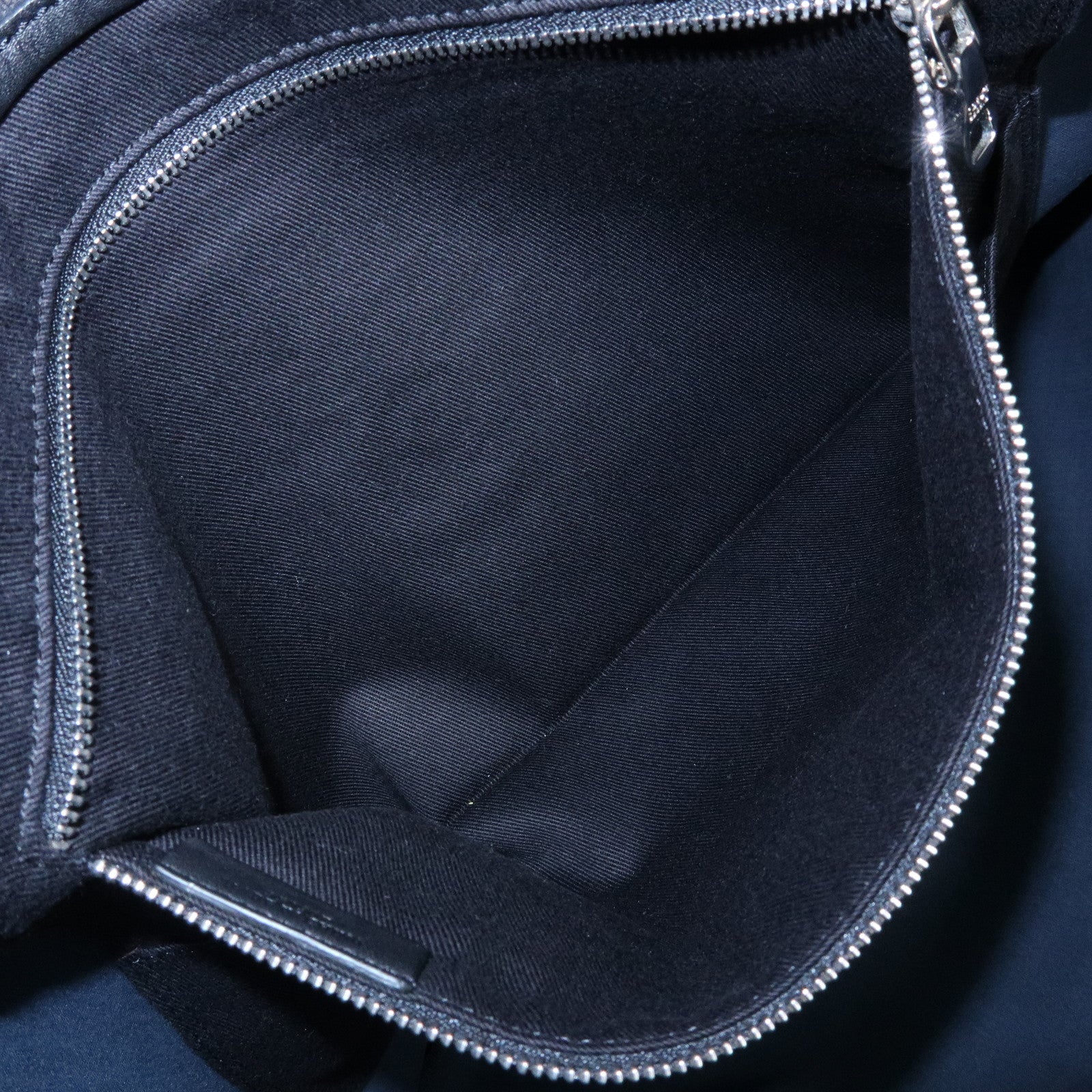 LOEWE Logo Canvas Leather Tote Bag Shoulder Bag Hand Bag Gray Blue