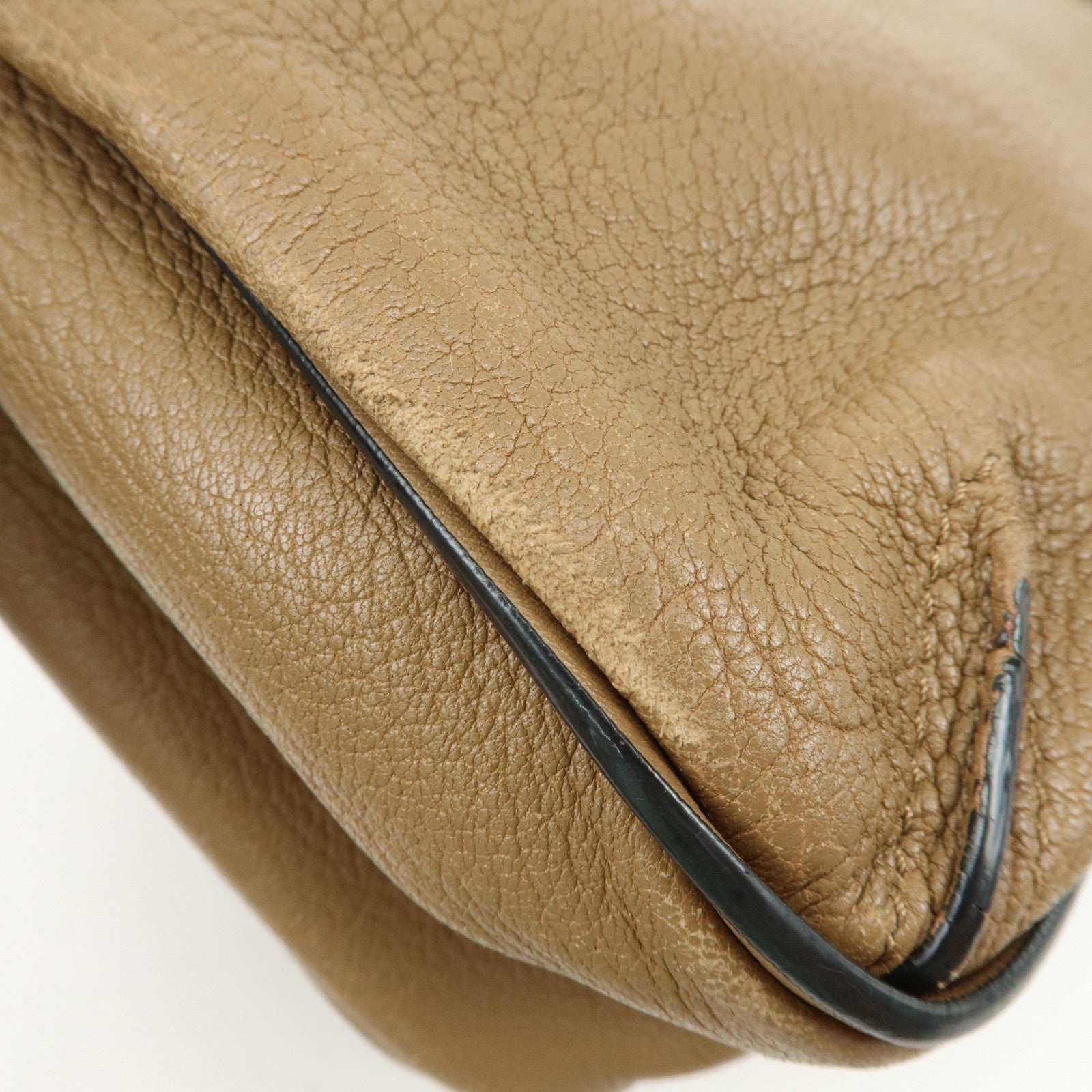 Chloe Lexa Leather 2Way Bag Shoulder Bag Hand Bag Brown