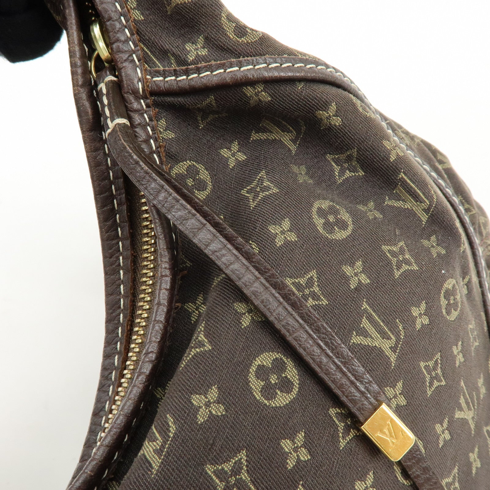 Louis Vuitton Monogram Mini Lin Manon PM Shoulder Hand Bag Ebene M95621