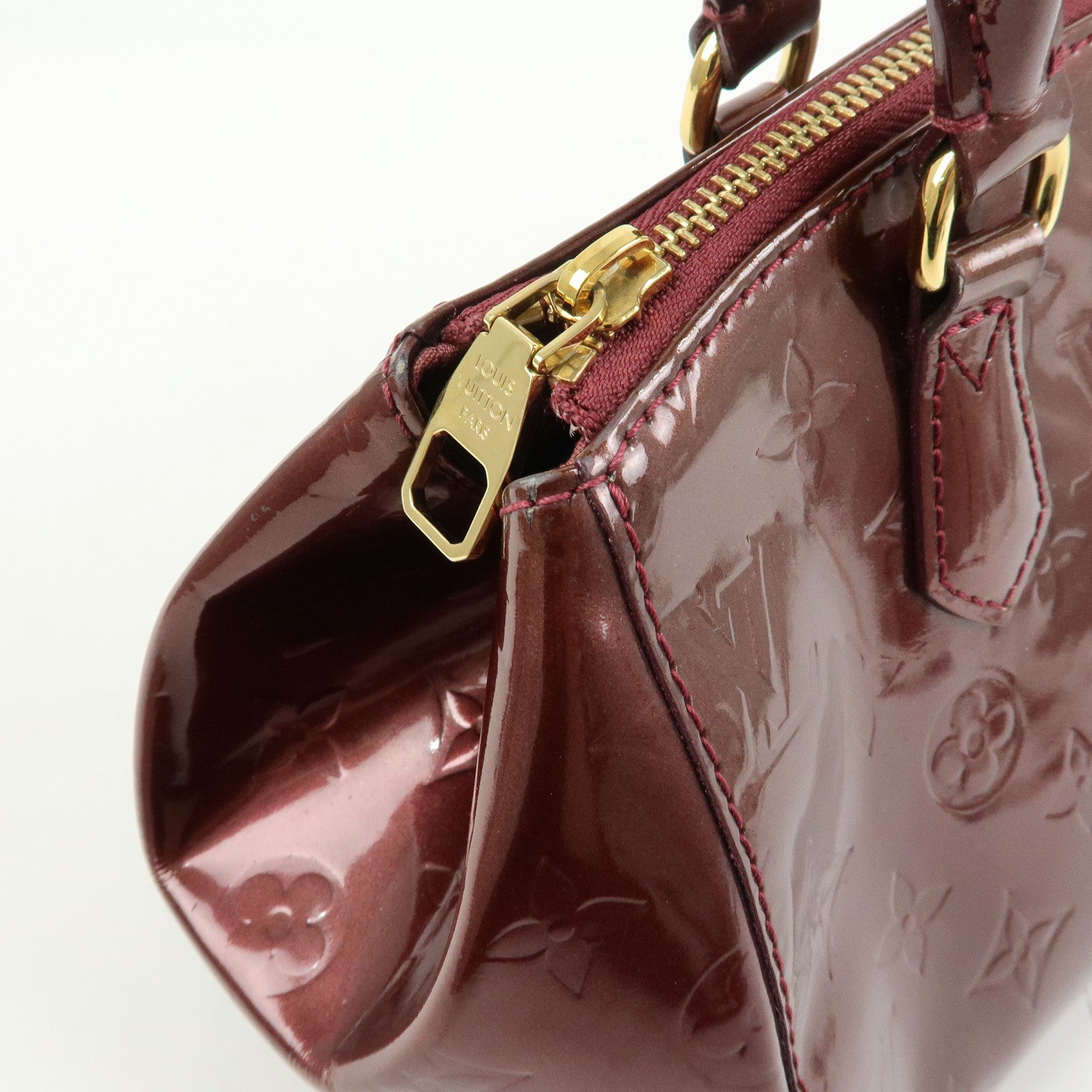 Louis Vuitton Monogram Vernis Sherwood PM Boston Hand Bag M91492