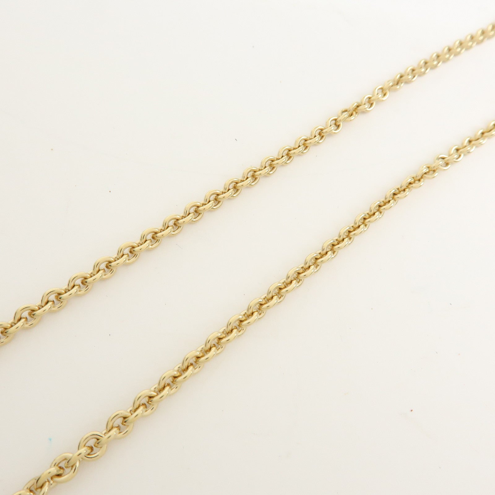 Christian Dior Logo Metal Rhinestone Pendant Necklace Gold