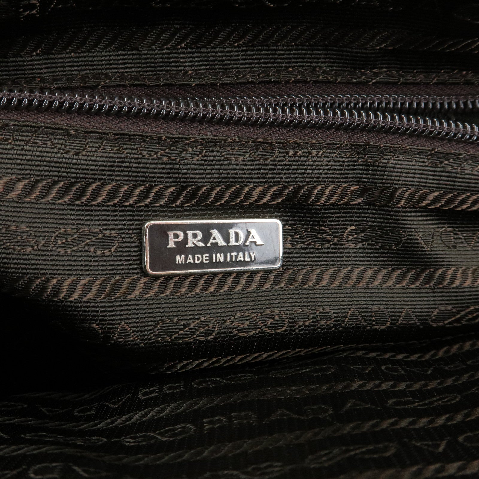 PRADA Leather Bicolor Hand Bag Bowling Bag Yellow Brown