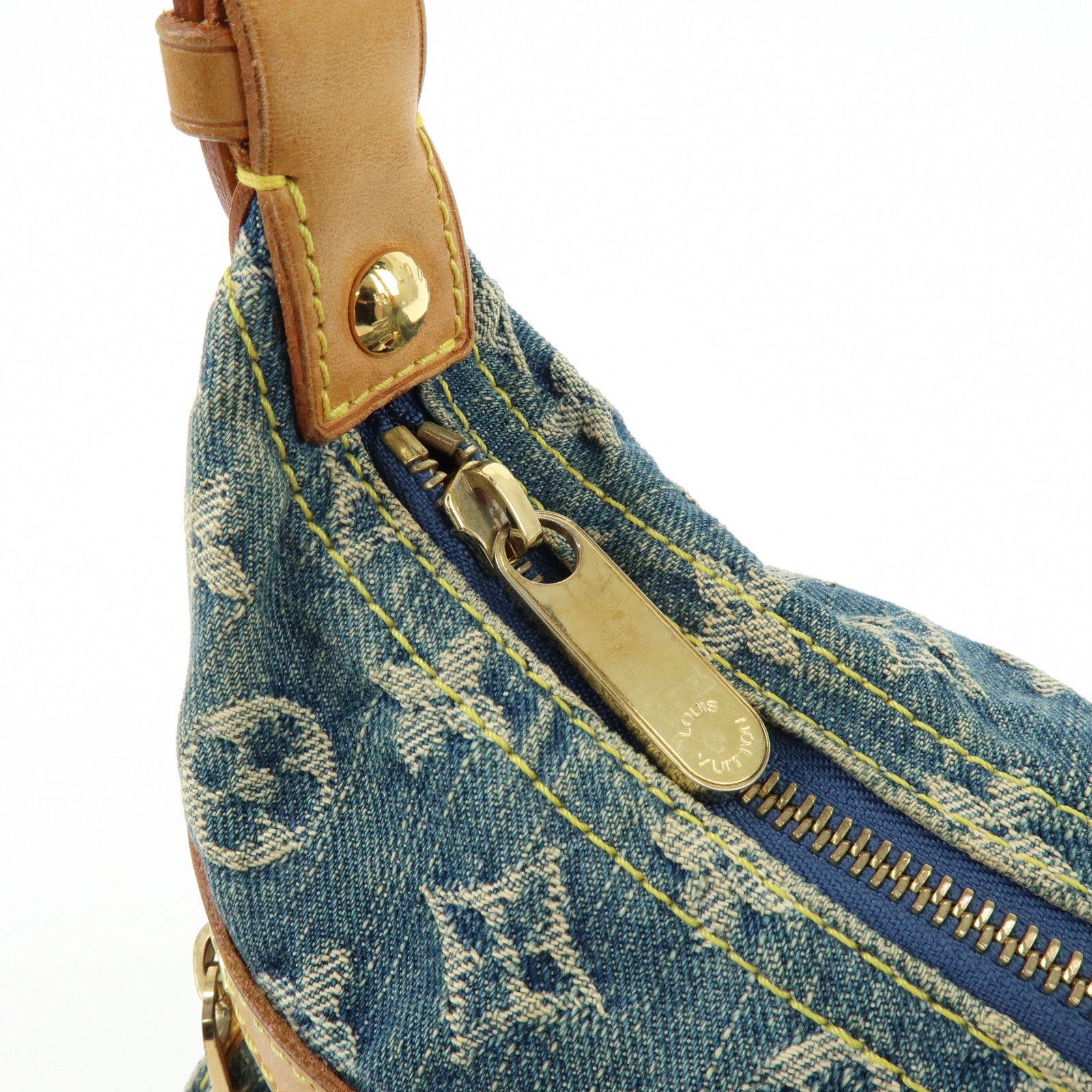 Louis Vuitton Monogram Denim Baggy PM 2Way Bag Shoulder Bag M95049