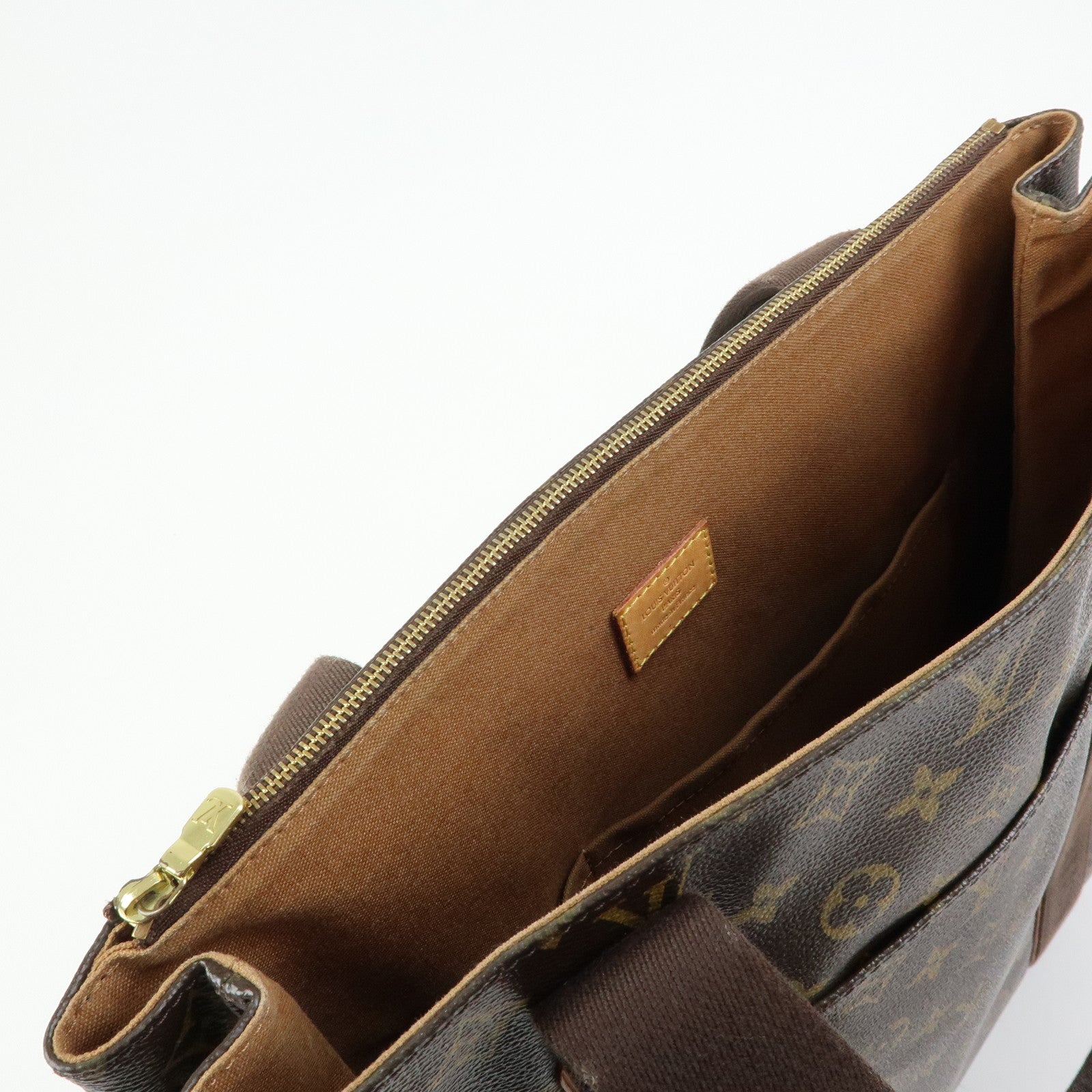 Louis Vuitton Monogram Cabas Beaubourg Tote Bag Brown M53013