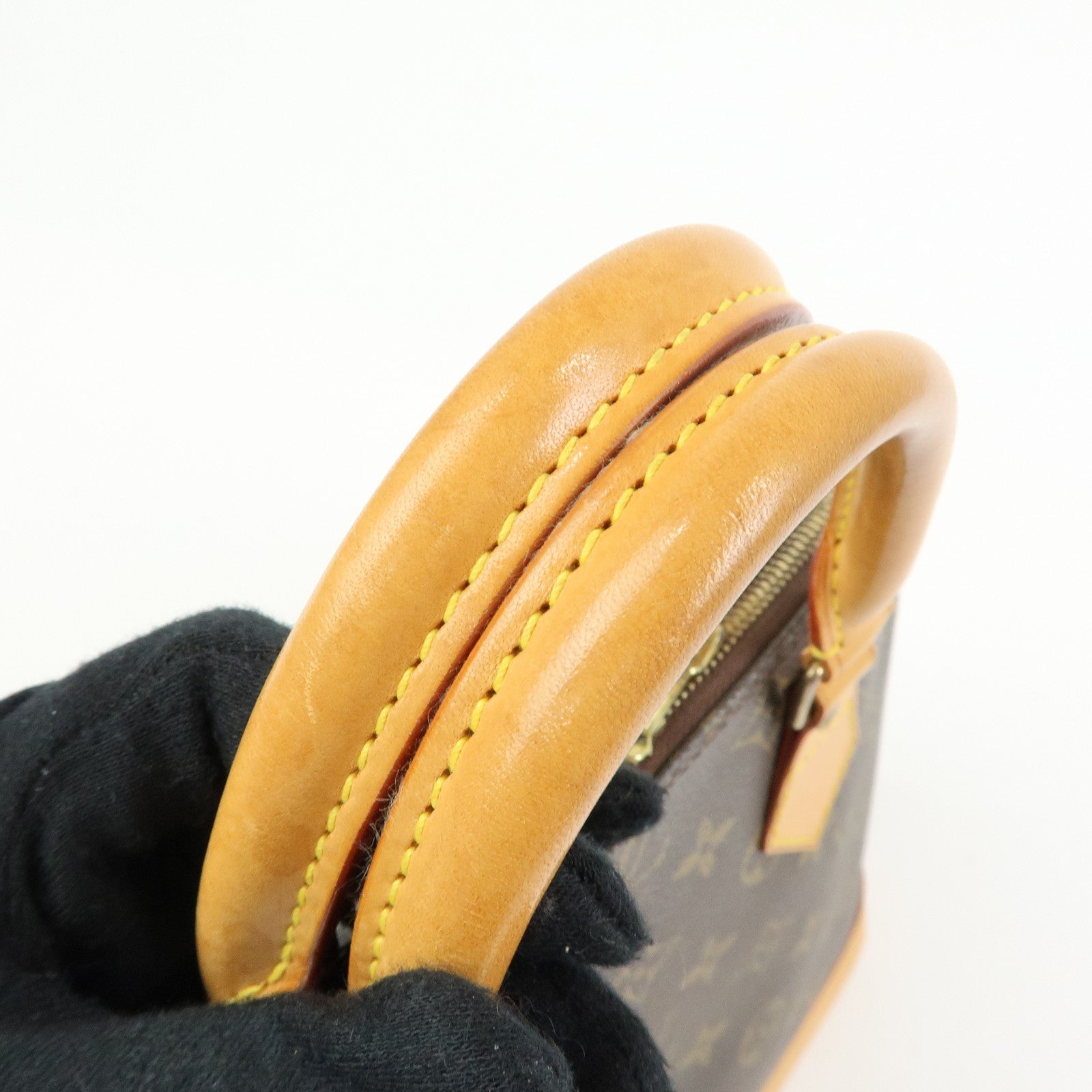 Louis Vuitton Monogram Alma PM Hand Bag Brown M51130