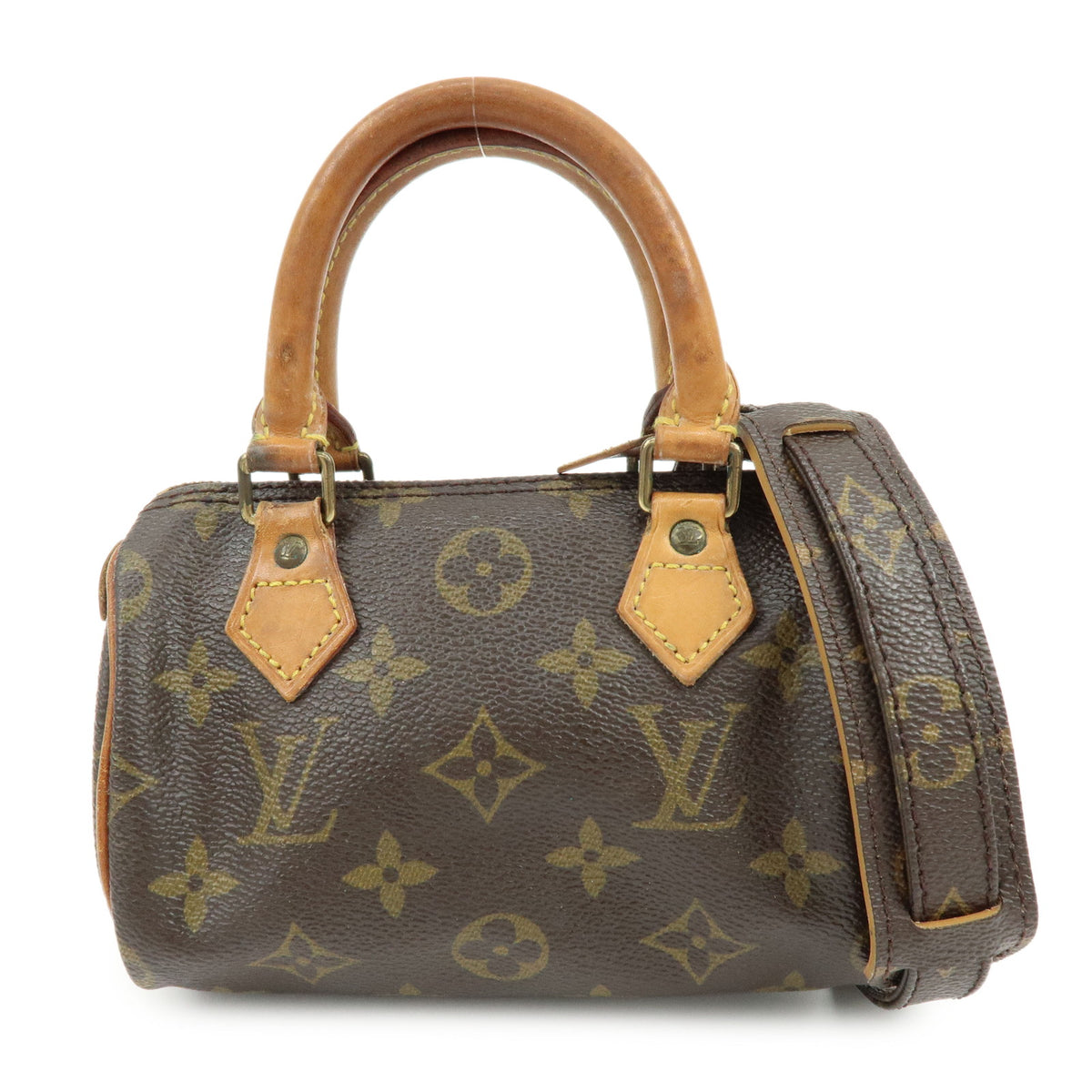 Louis Vuitton Monogram Mini Speedy Hand Bag and Strap M41534 J75011 Lot
