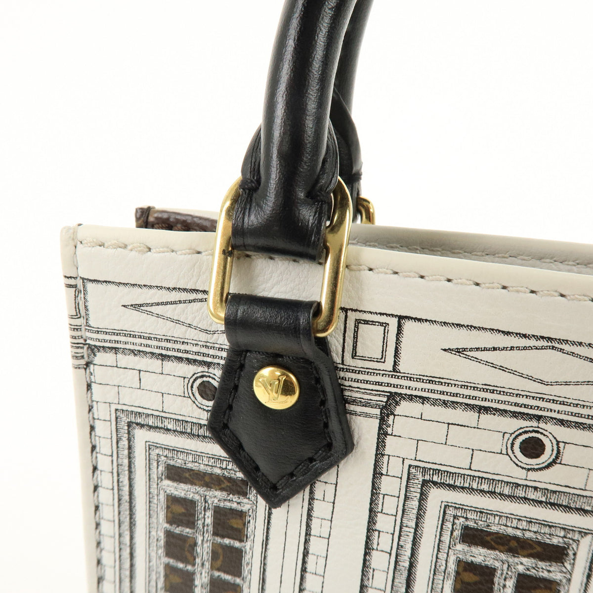 Louis Vuitton Monogram Petit Sac Plat x Fornasetti 2Way Bag M80991