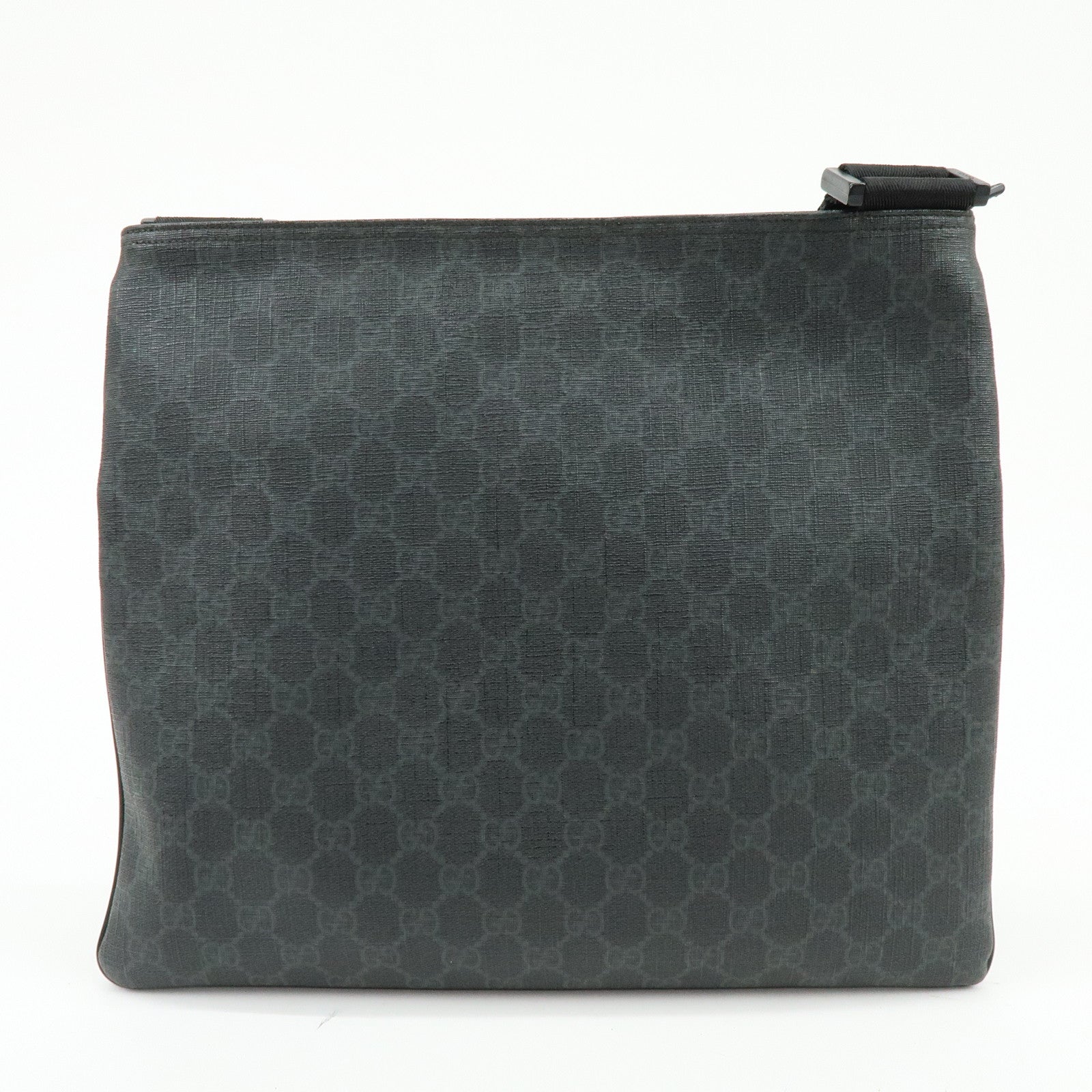 GUCCI GG Supreme Leather Shoulder Bag Crossbody Bag Black 162904