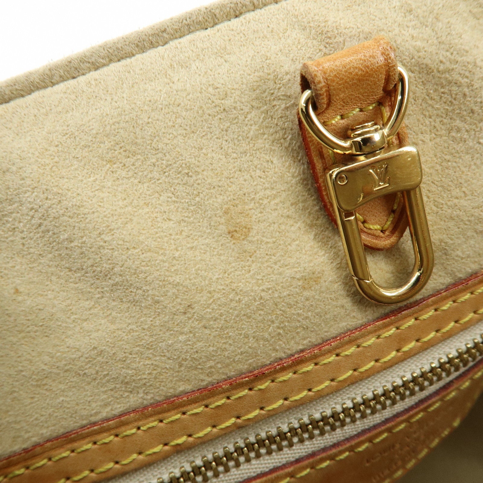 Louis Vuitton Damier Azur Hampstead PM Hand Bag Ivory N51207
