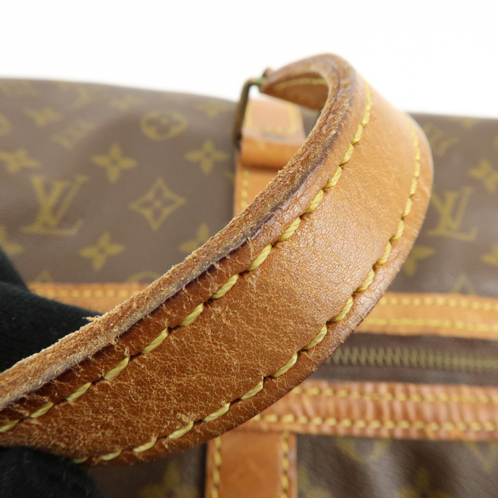 Louis Vuitton Monogram Sac Souple 55 Boston Bag Brown M41622