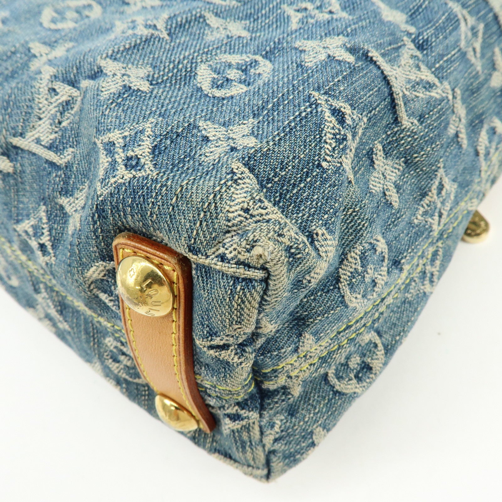 Louis Vuitton Monogram Denim Baggy PM 2Way Bag Shoulder Bag M95049