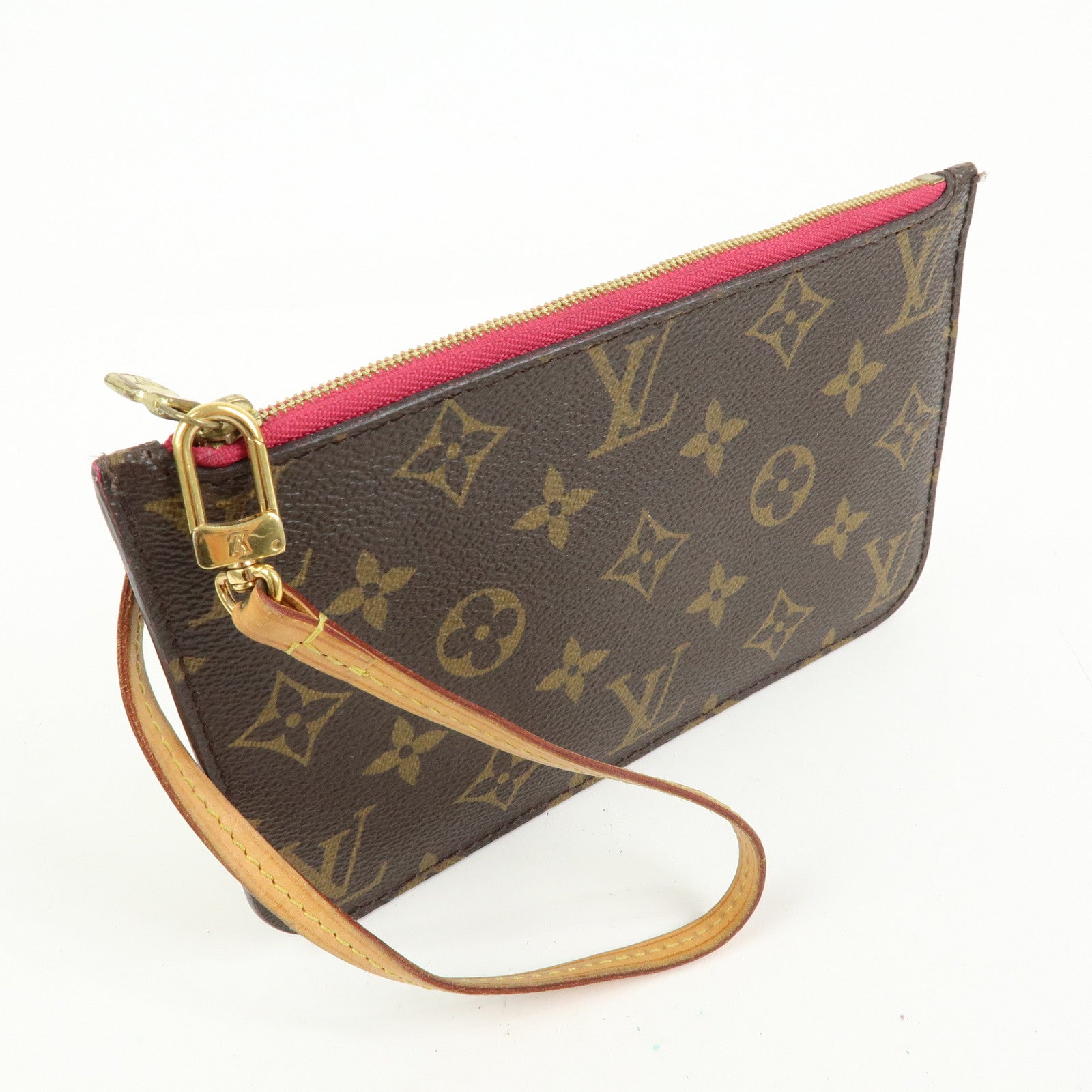 Louis Vuitton Monogram Canvas Pouch for Neverfull PM Tote Bag Pivoine