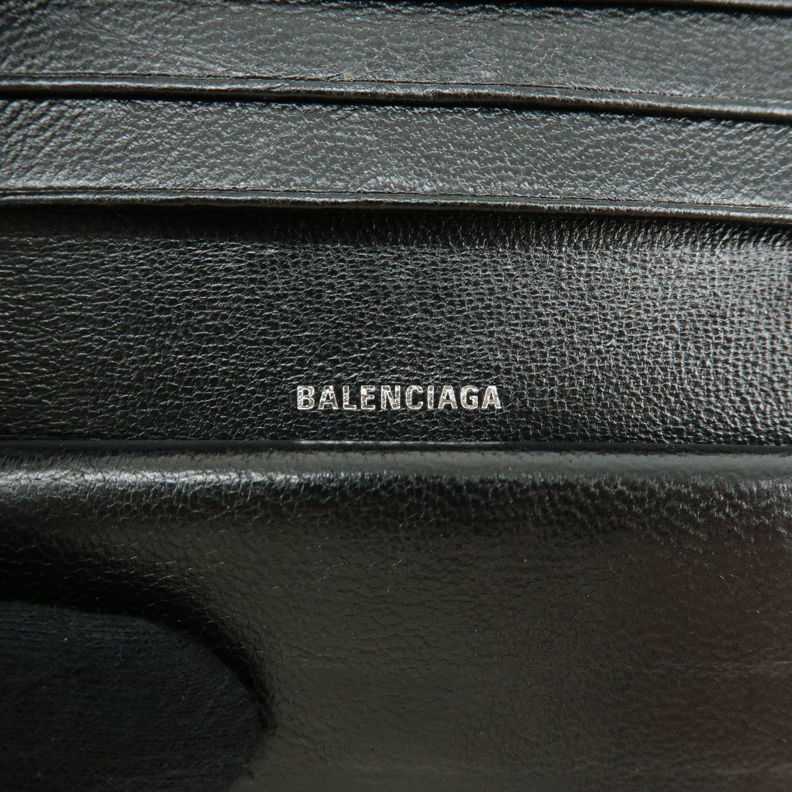 Balenciaga Leather Bi-Fold Compact Wallet Leopard Motif Brown