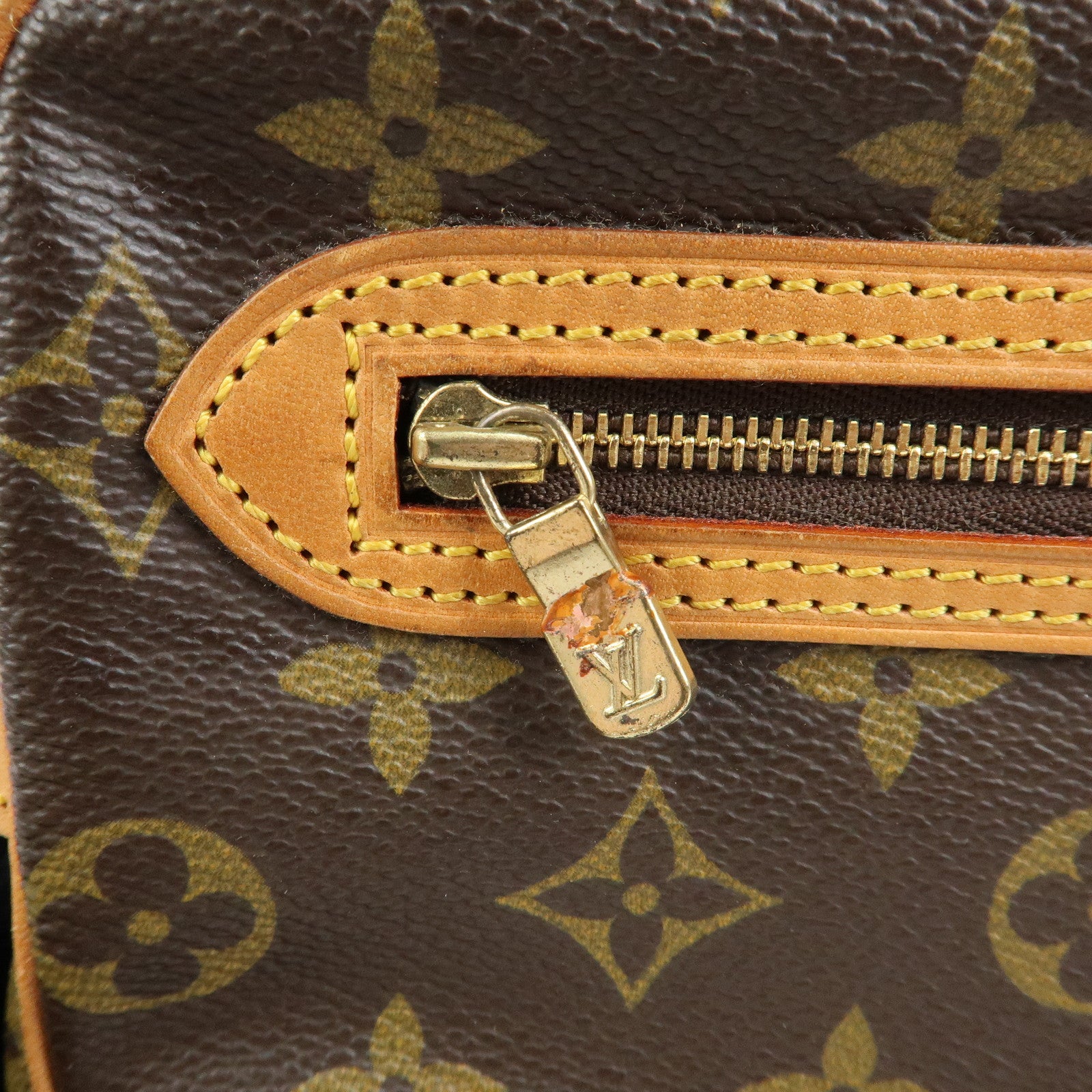 Louis Vuitton Monogram Marly Dragonne GM Clutch Bag Brown M51825