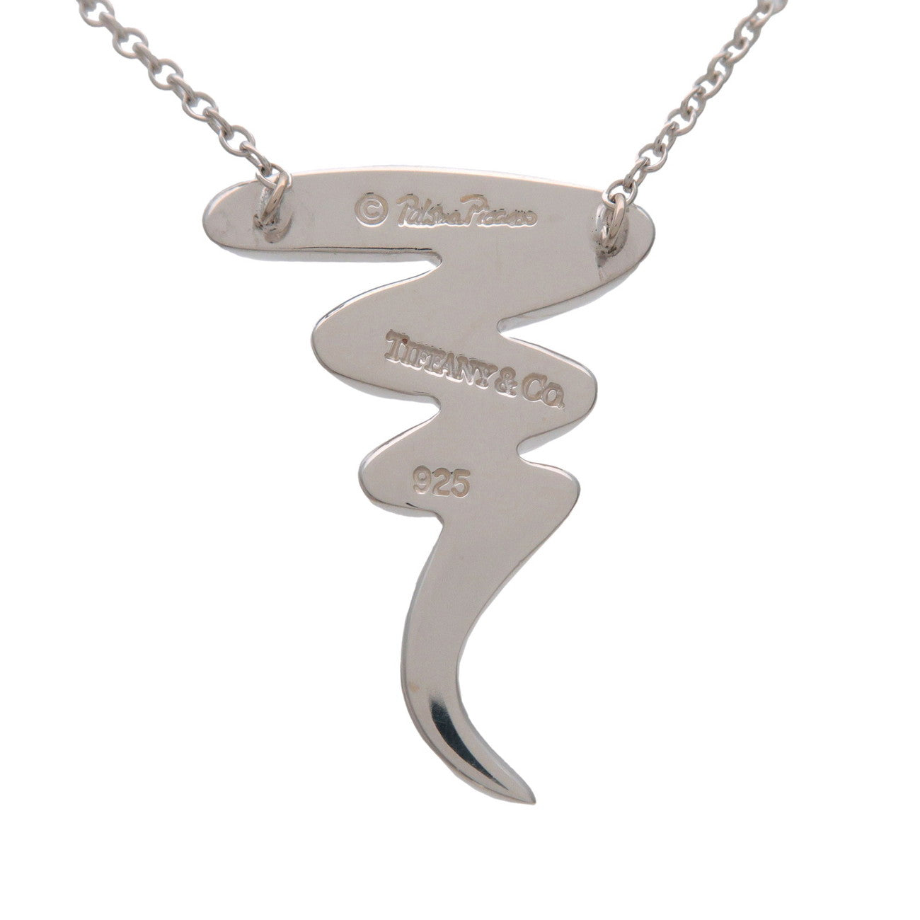 Tiffany & Co Paloma Picasso Scribble Necklace SV925 Silver