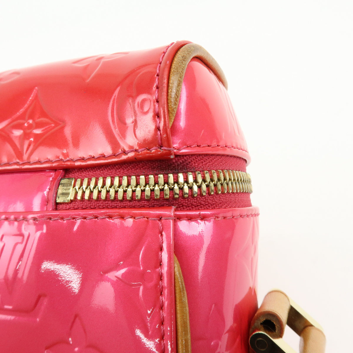 Louis Vuitton Monogram Vernis Sullivan Vertical Fuchsia Pink M91259