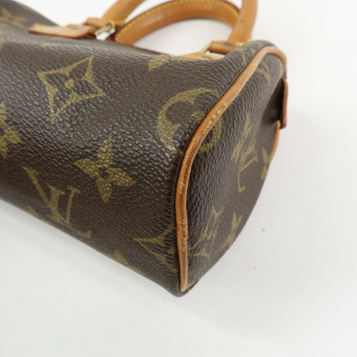 Louis Vuitton Monogram Mini Speedy Hand Bag Brown M41534