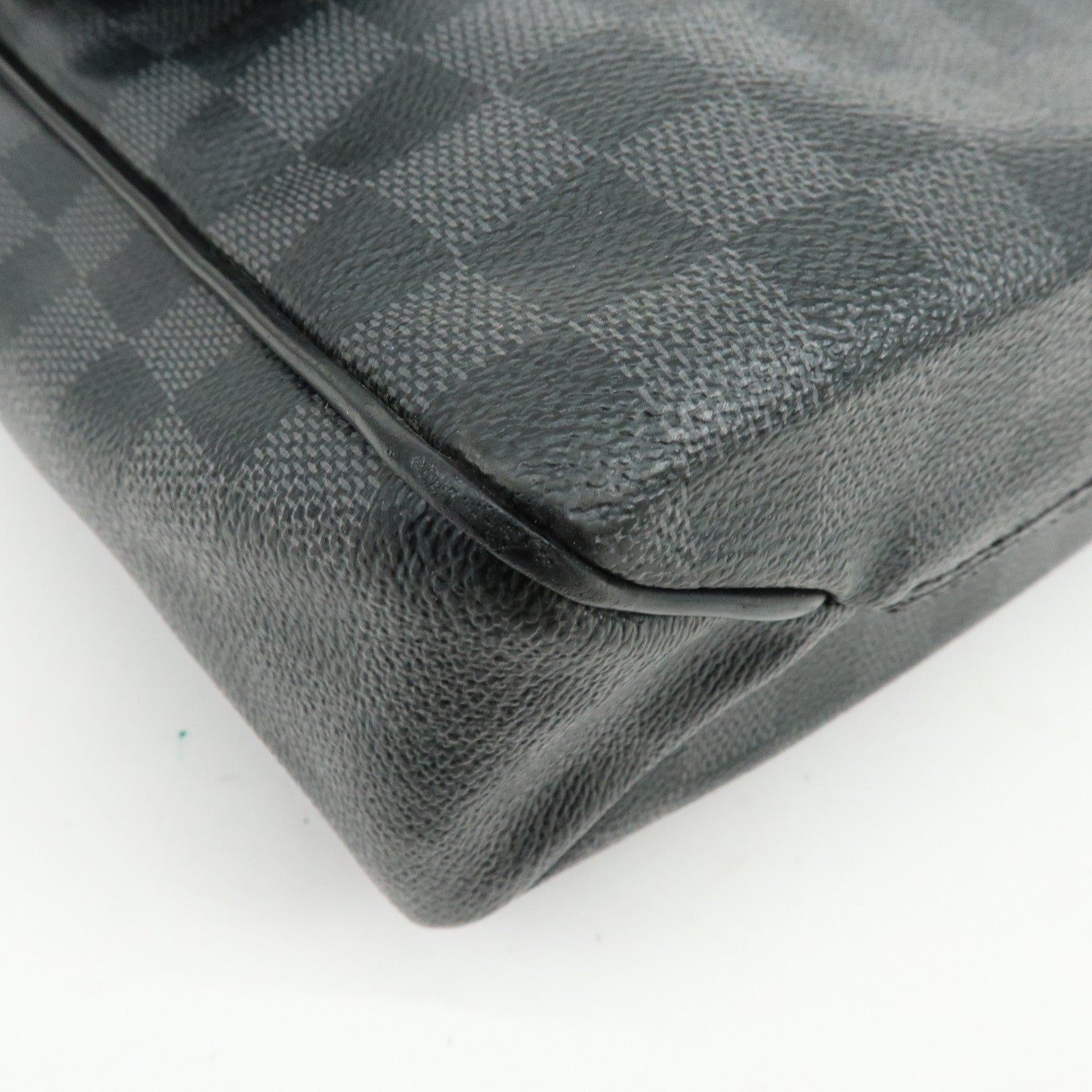 Louis Vuitton Damier Graphite District PM Shoulder Bag Noir N41260