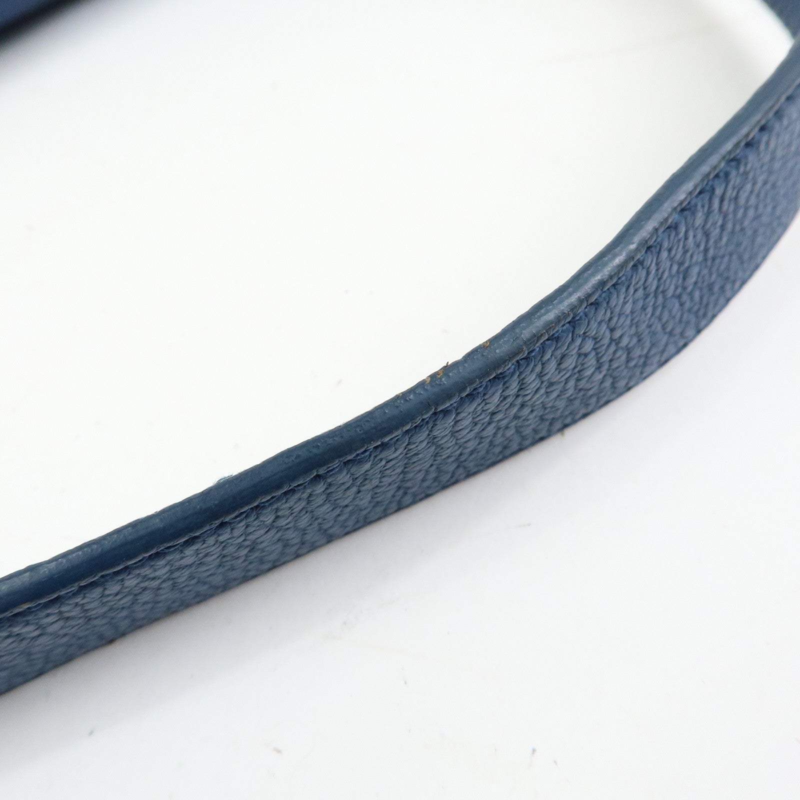 MIU MIU Madras Leather Shoulder Bag Hand Bag Blue
