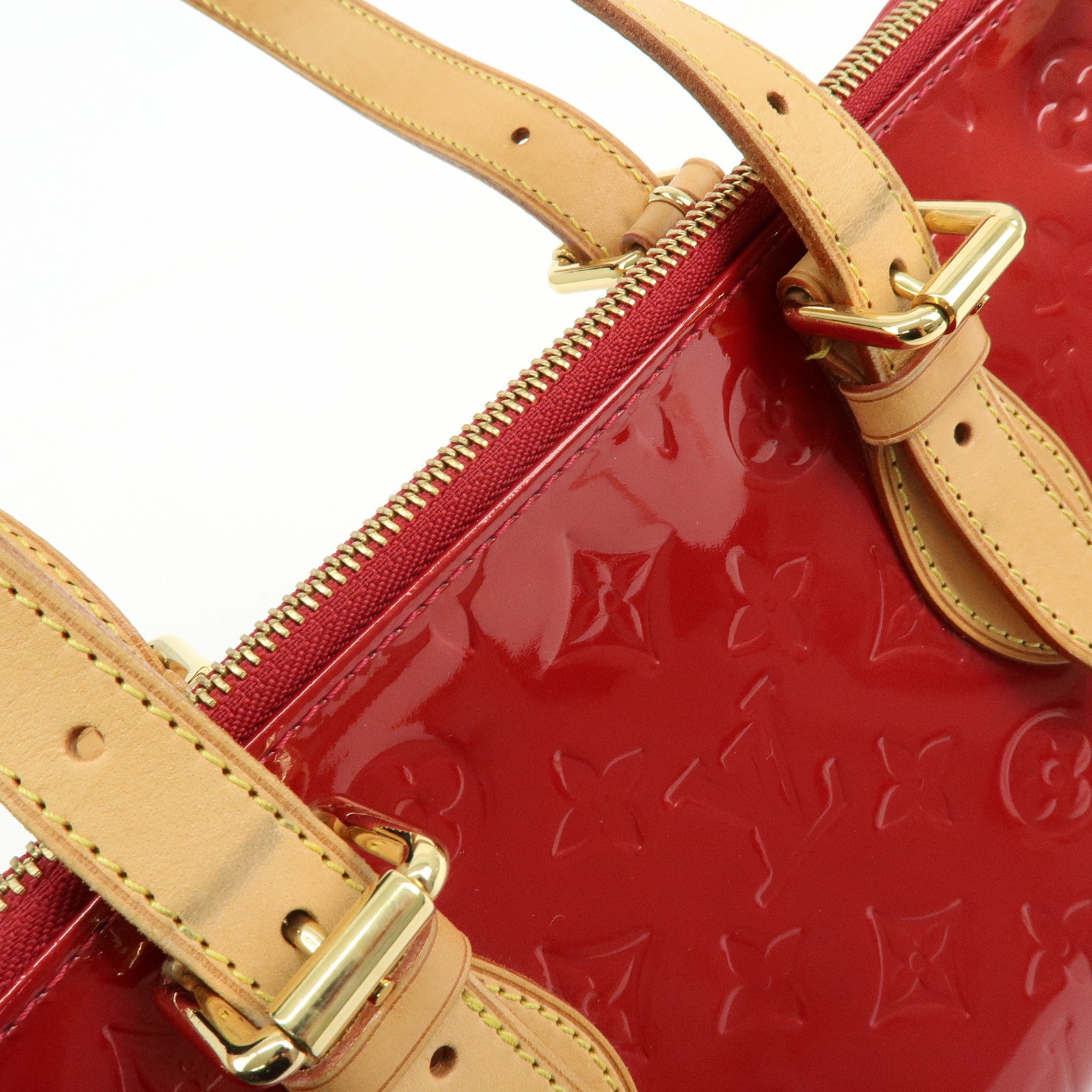 Louis Vuitton Vernis Rosewood Avenue Hand Bag Pomme D'Amour M93507