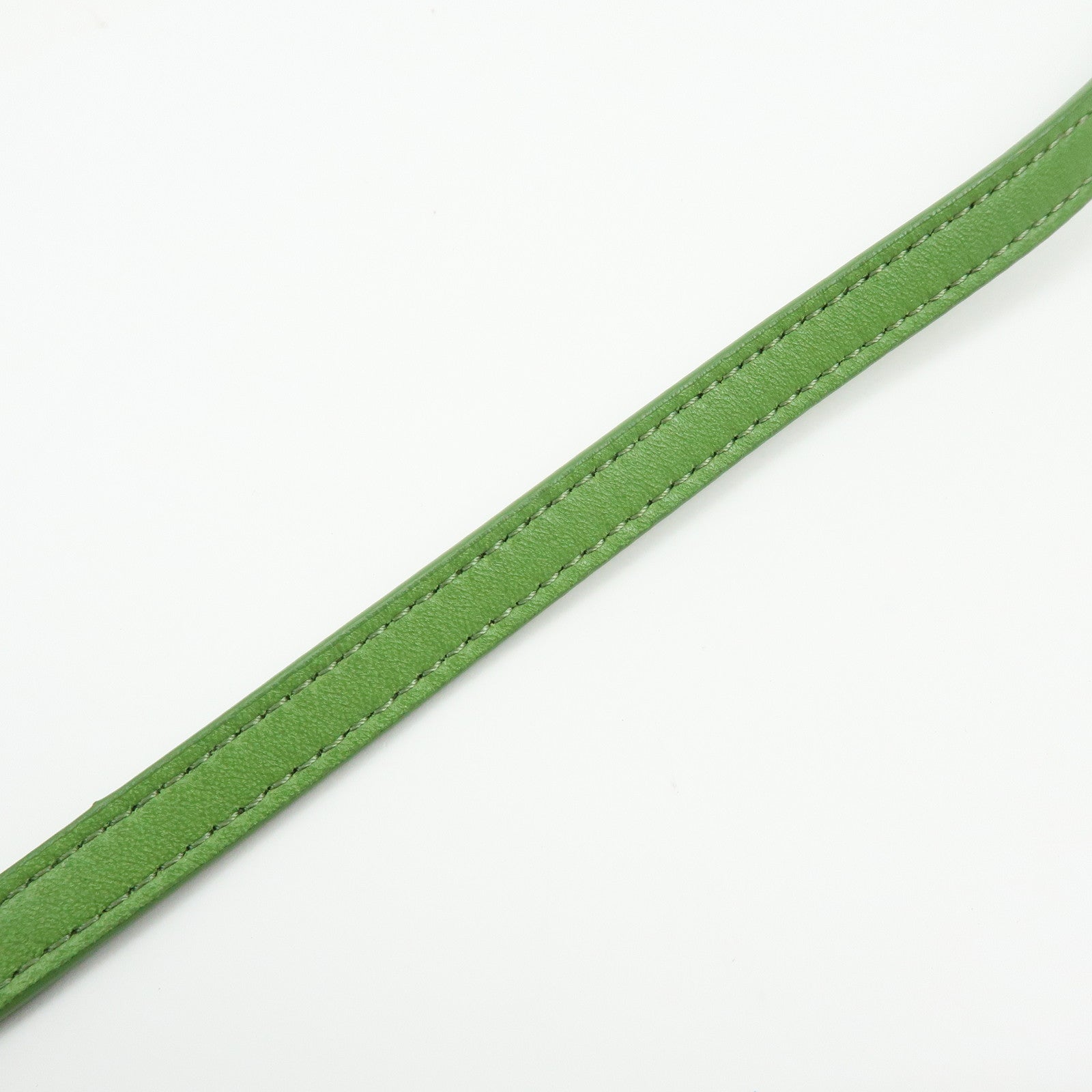 LOEWE Anagram Nappa Leather Shoulder Bag Bracelet Pouch Green