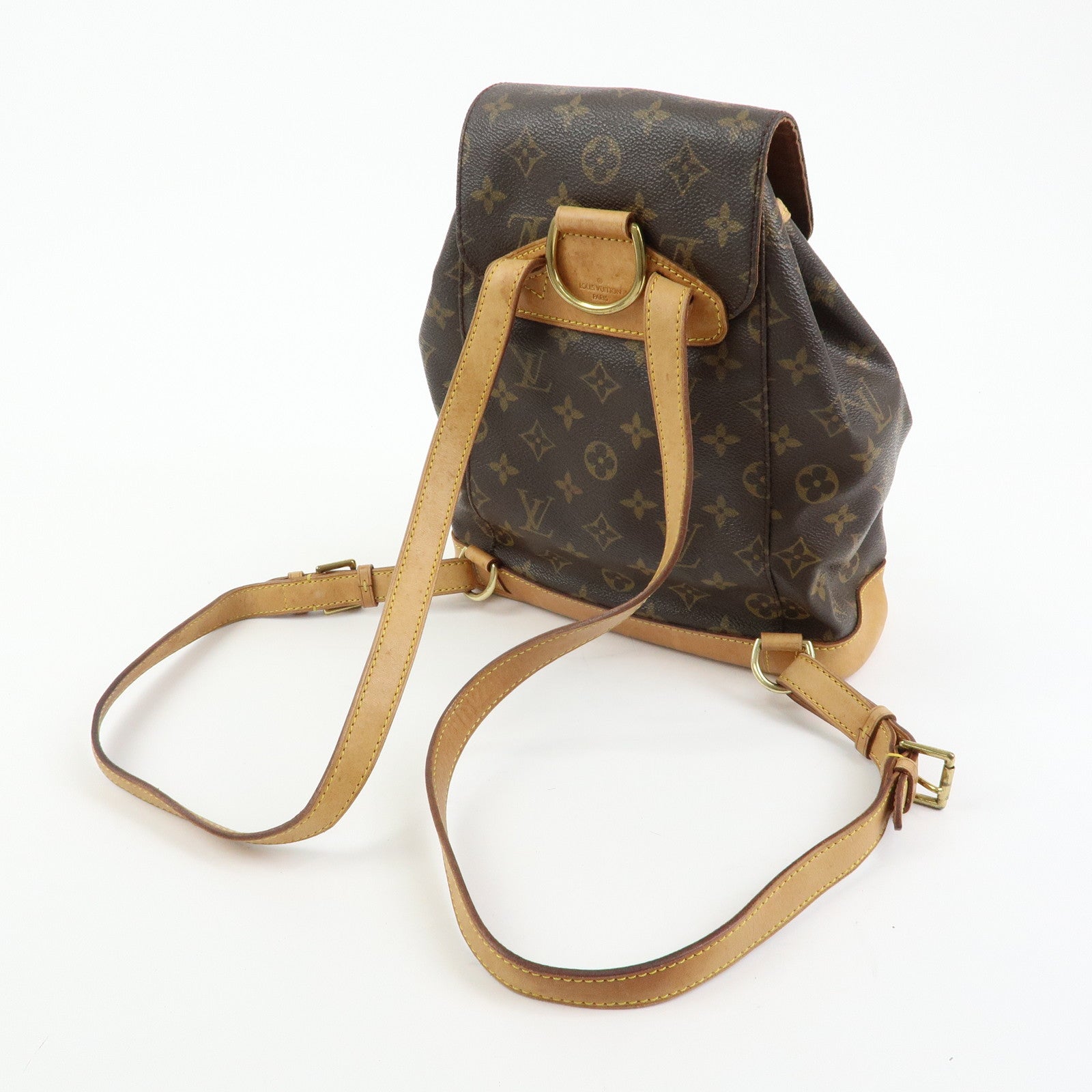 Louis Vuitton Monogram Canvas Montsouris MM Backpack Brown M51136