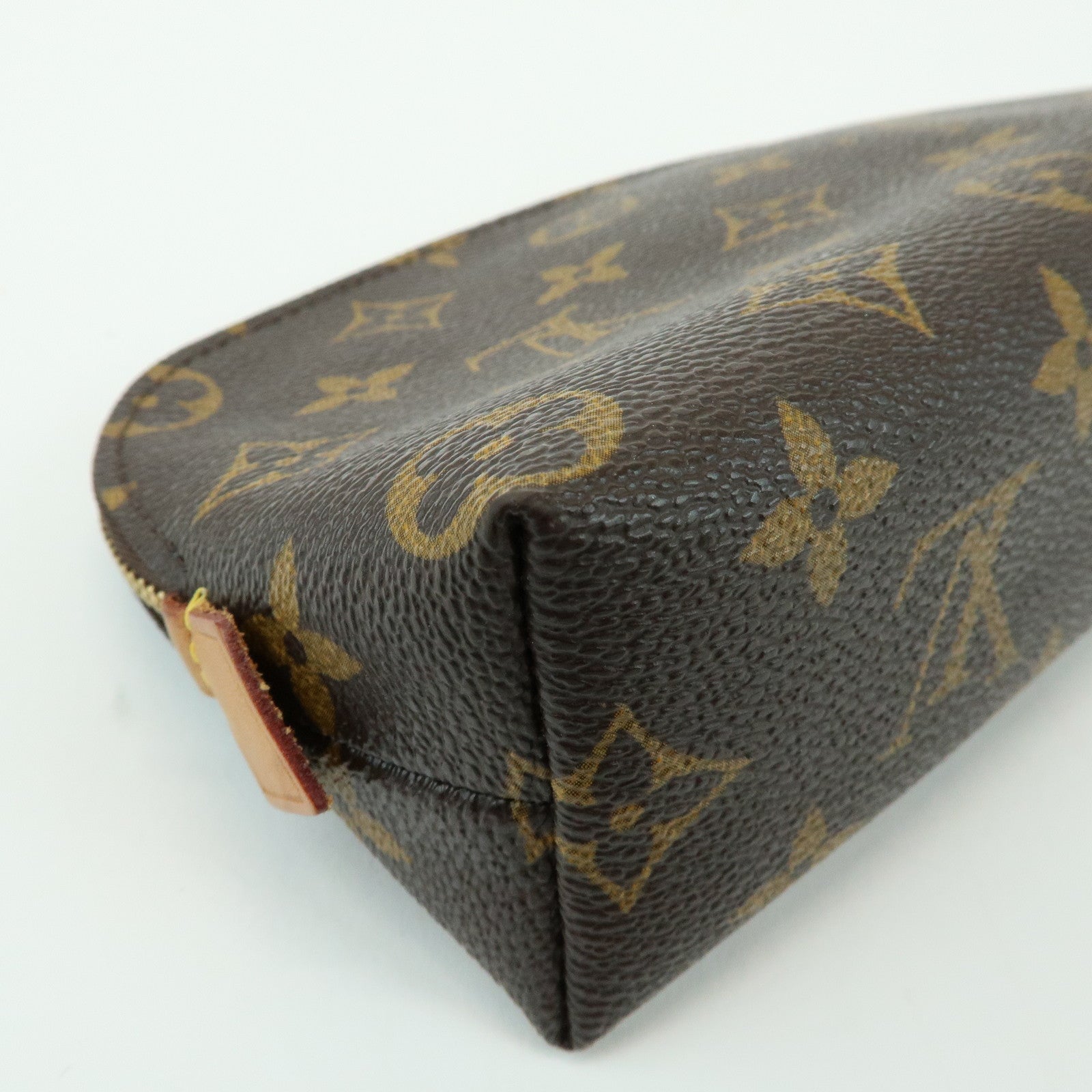 Louis Vuitton Monogram Pochette Cosmetic PM Pouch Brown M47515