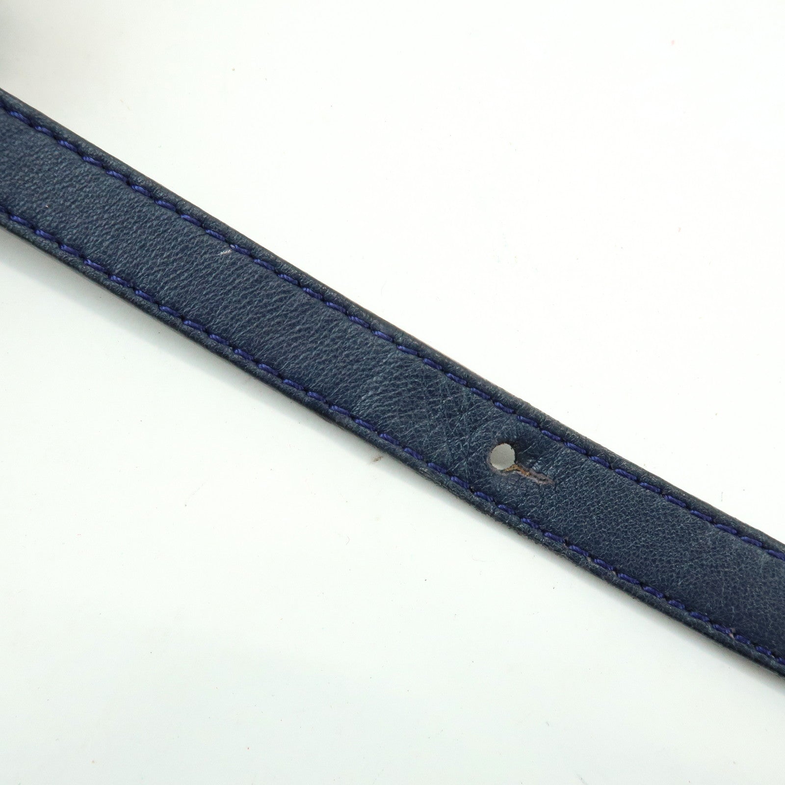 LOEWE Anagram Nappa Leather 2Way Bag Hand Bag Shoulder Bag Navy
