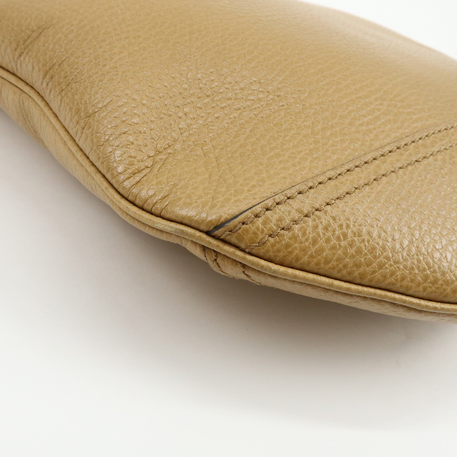 GUCCI Sherry Leather Shoulder Bag Hand Bag Beige 293596