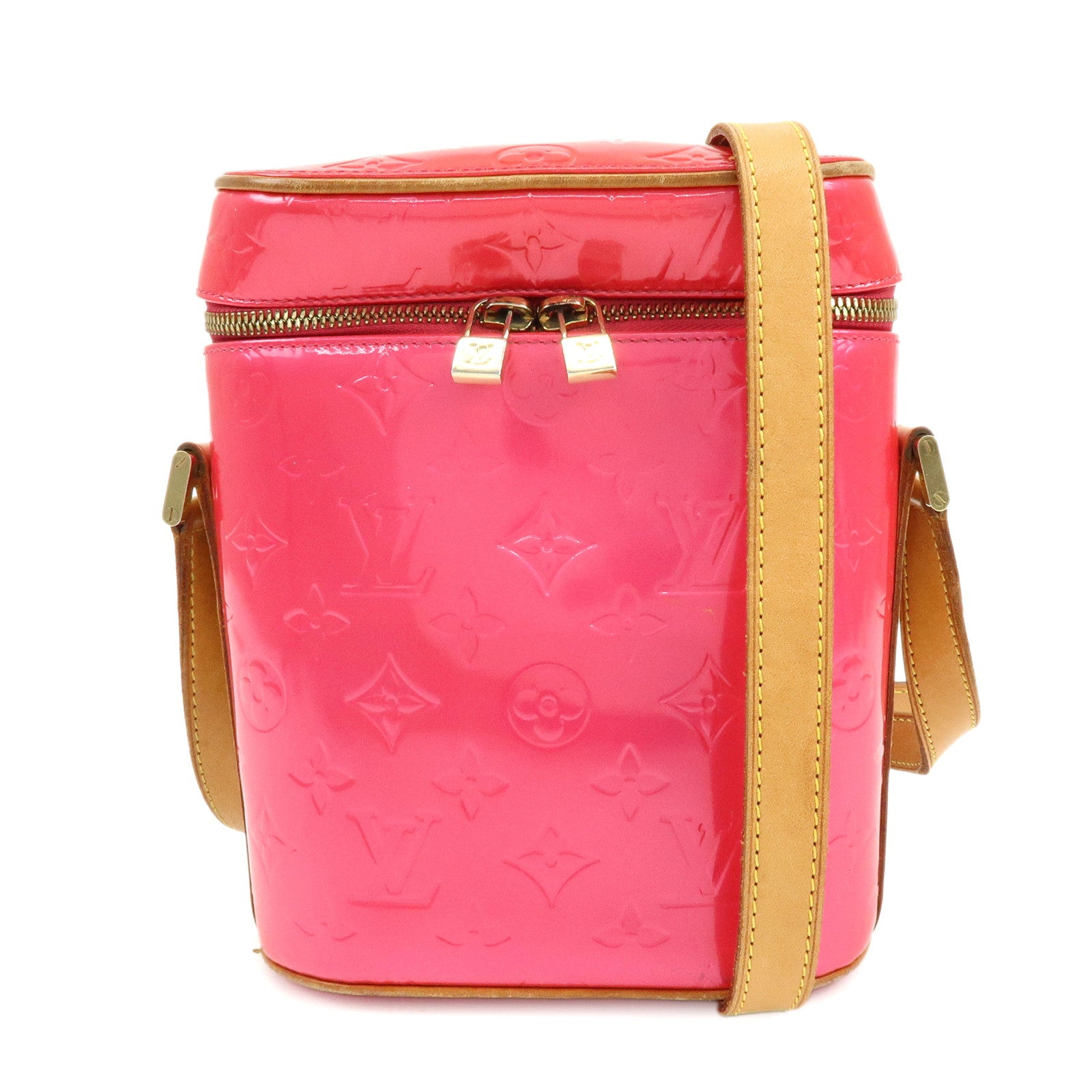 Louis Vuitton Monogram Vernis Sullivan Vertical Fuchsia Pink M91259