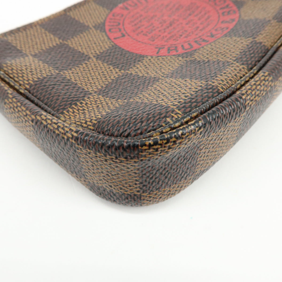 Louis Vuitton Damier T&B Mini Pochette Accessoires Pouch Brown N58011