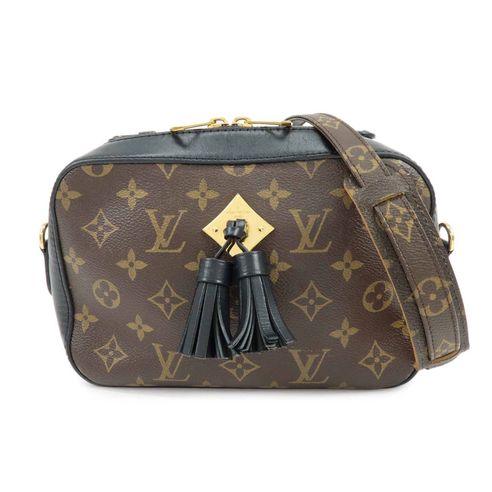 Louis Vuitton Monogram Saintonge Shoulder Bag Crossbody Bag Noir M43555