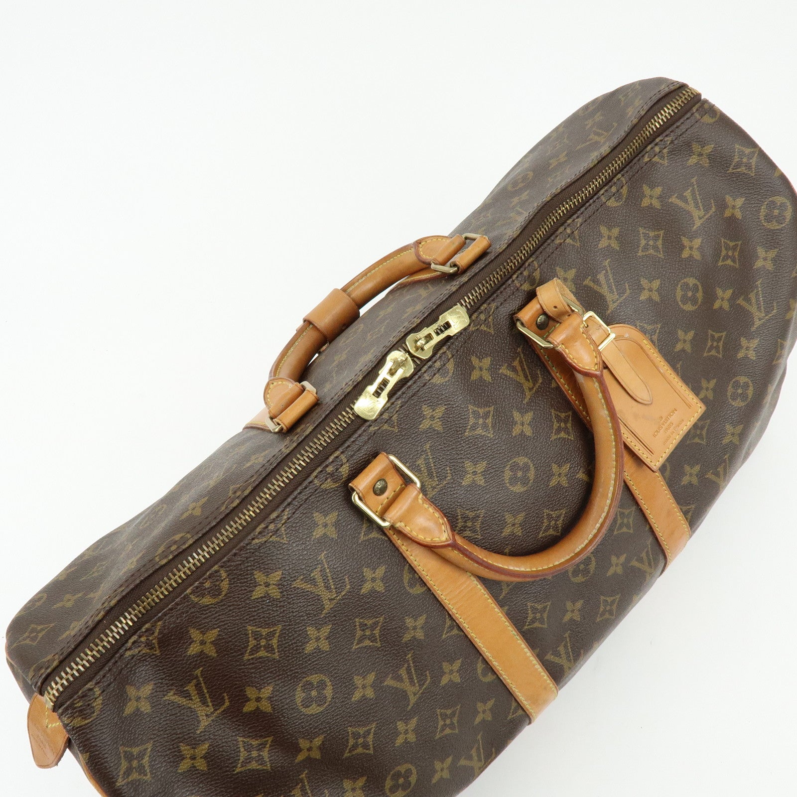 Louis Vuitton Monogram Keep All 50 Boston Bag Brown M41426