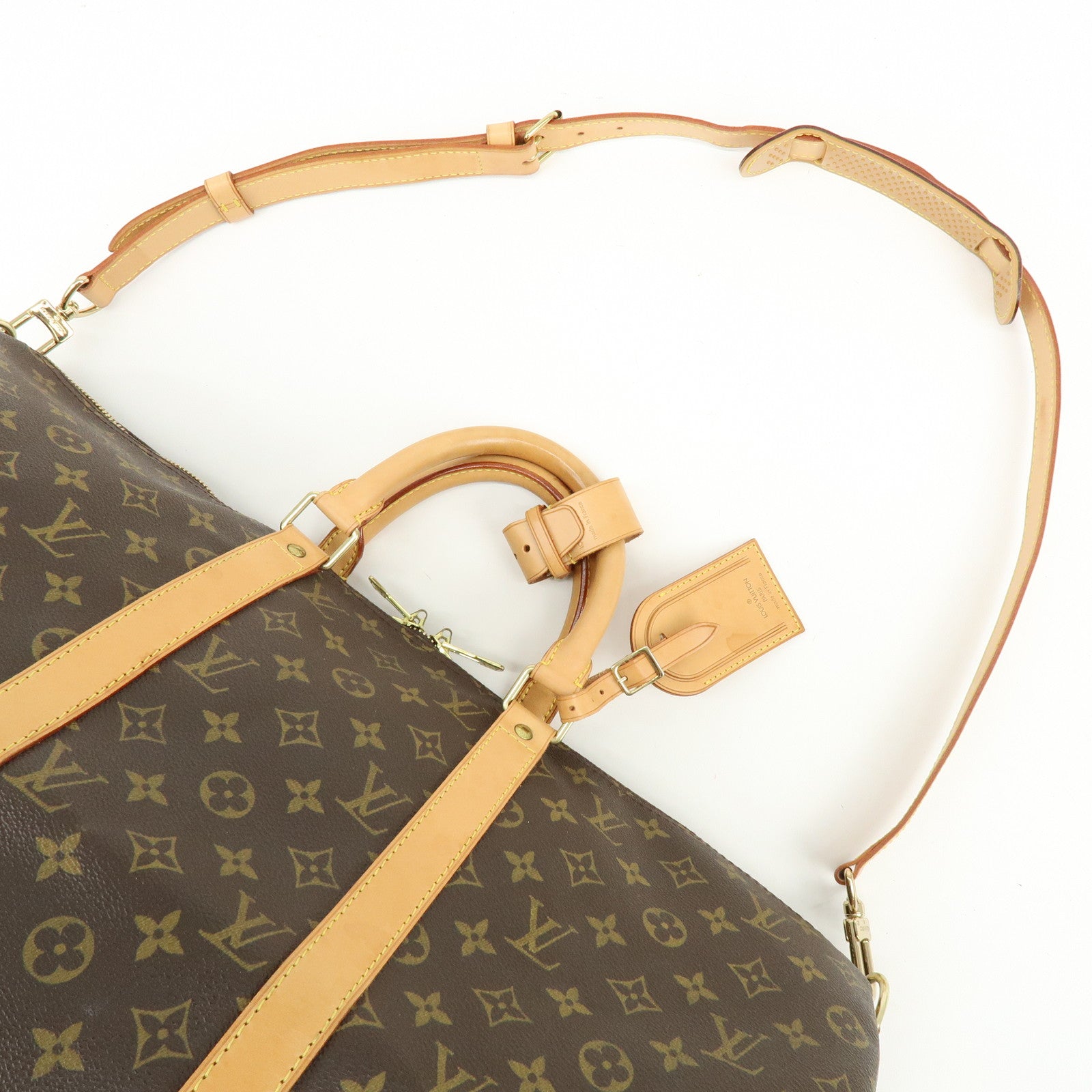 Louis Vuitton Monogram Keep All Bandouliere 50 Boston Bag M41416