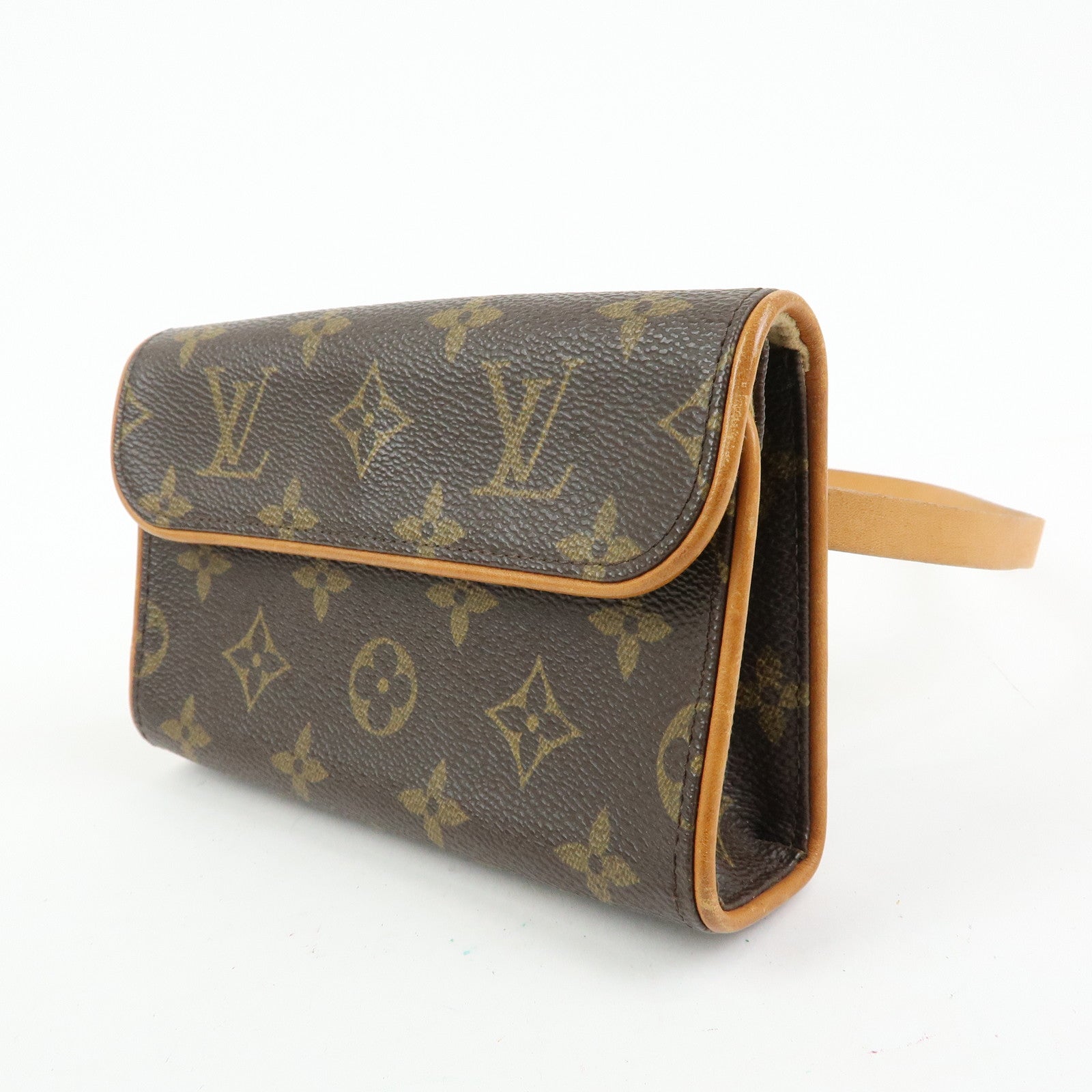 Louis Vuitton Monogram Pochette Florentine Waist Bag Belt XS M51855