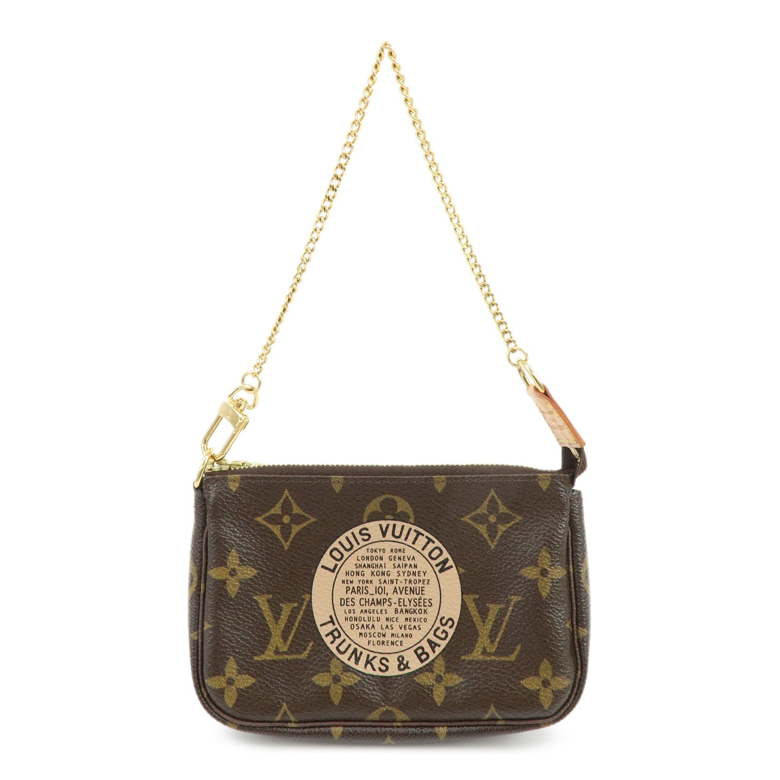 Louis Vuitton Monogram T&B Mini Pochette Accessoires Hand Bag M60153