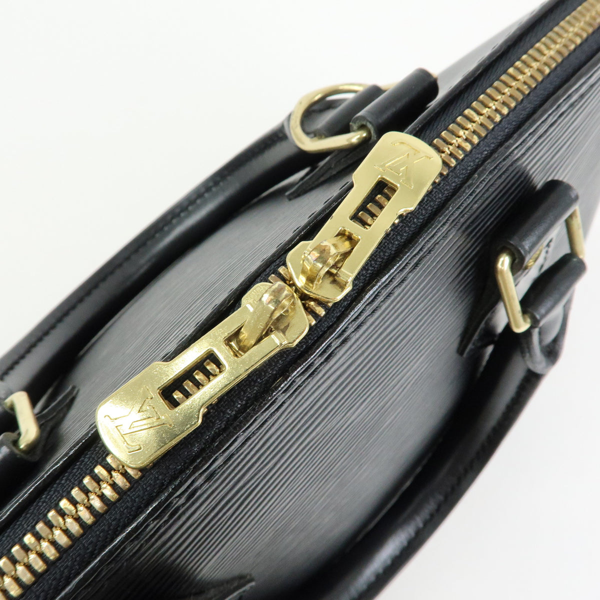 Louis Vuitton Epi Alma PM Leather Hand Bag Noir Black M52142