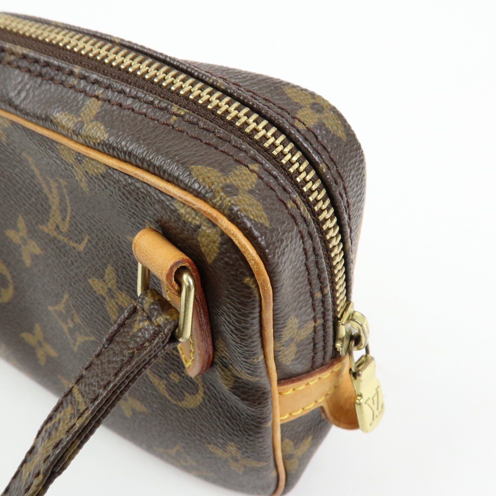 Louis Vuitton Monogram Pochette Marly Bandouliere Bag Brown M51828