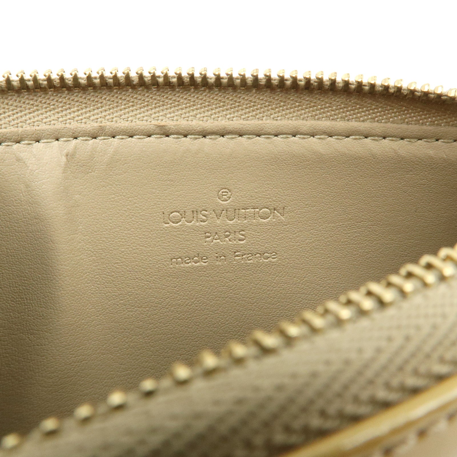 Louis Vuitton Monogram Vernis Lexington Accessoires Pouch Beige M91010 Used