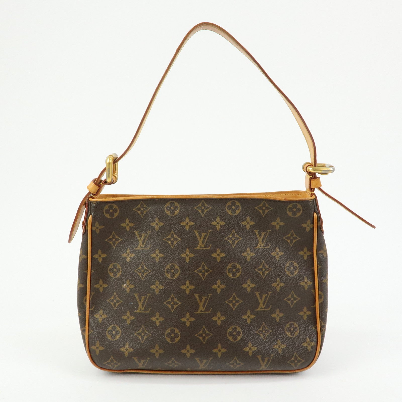 Louis Vuitton Monogram Hudson GM Canvas Shoulder Bag Brown M40045