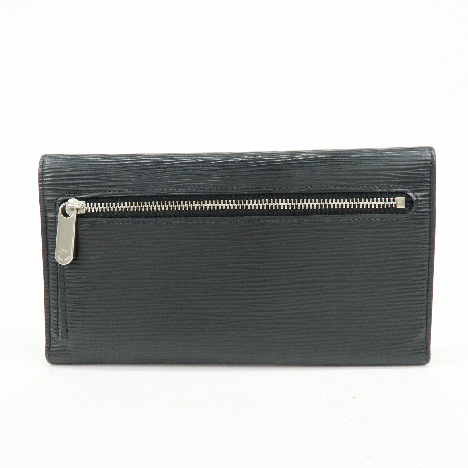 Louis Vuitton Epi Leather Portefeuille Eugenie Long Wallet Noir M63882