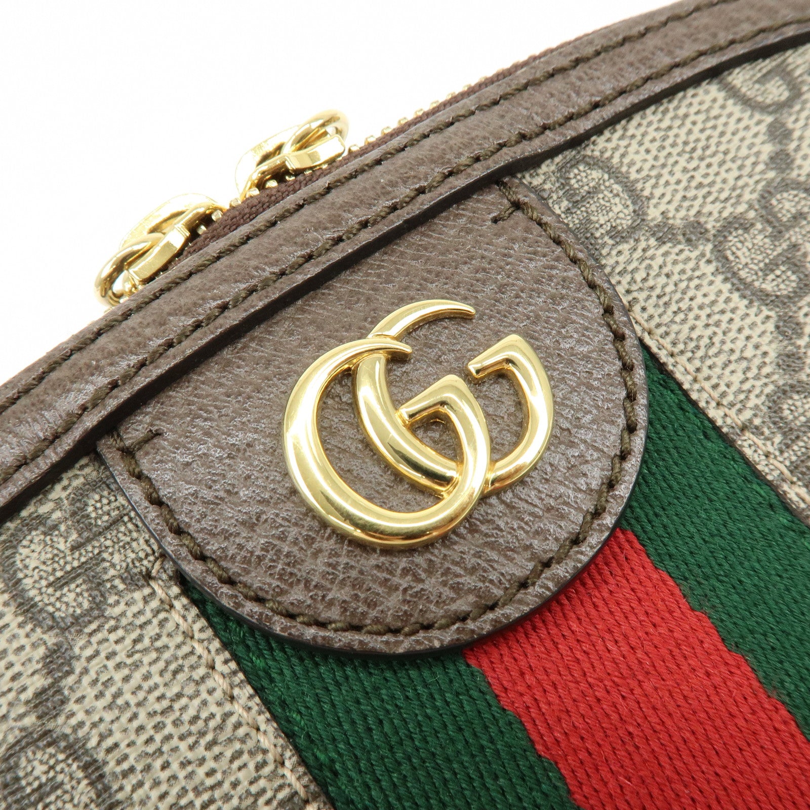 GUCCI Ophidia Double G Sherry GG Supreme Leather Shoulder Bag 499621