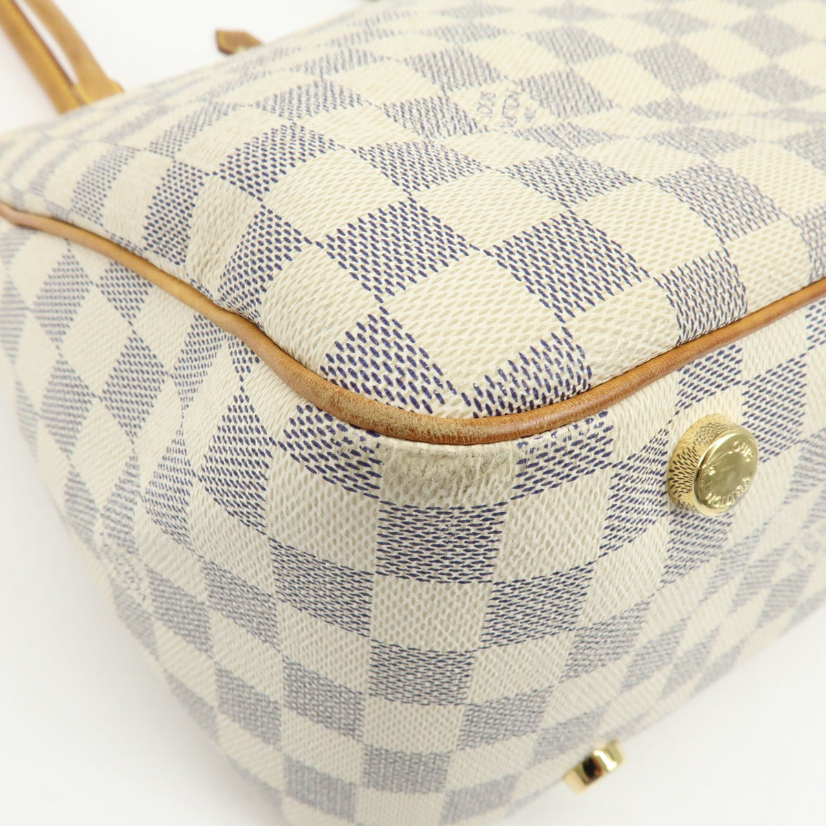 Louis Vuitton Damier Azur Canvas Figheri PM Tote Shoulder Bag N41176