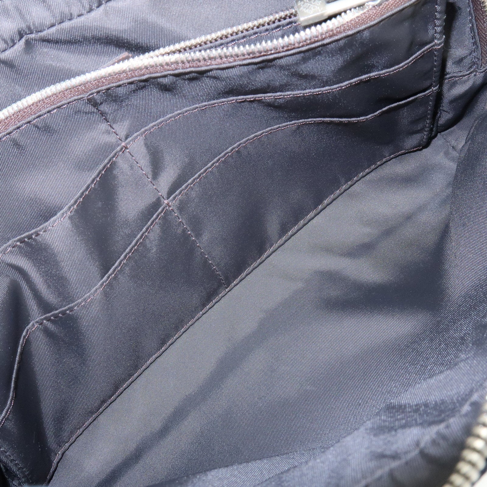 Louis Vuitton Damier Geant Canvas Leather Waist Body Bag Bleu Ocean
