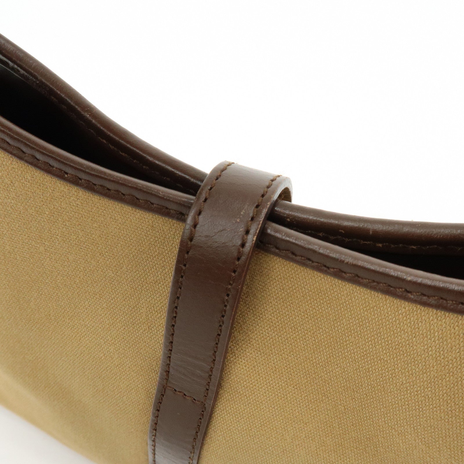 GUCCI Jackie Sherry Canvas Leather Shoulder Bag Hand Bag 002.1068