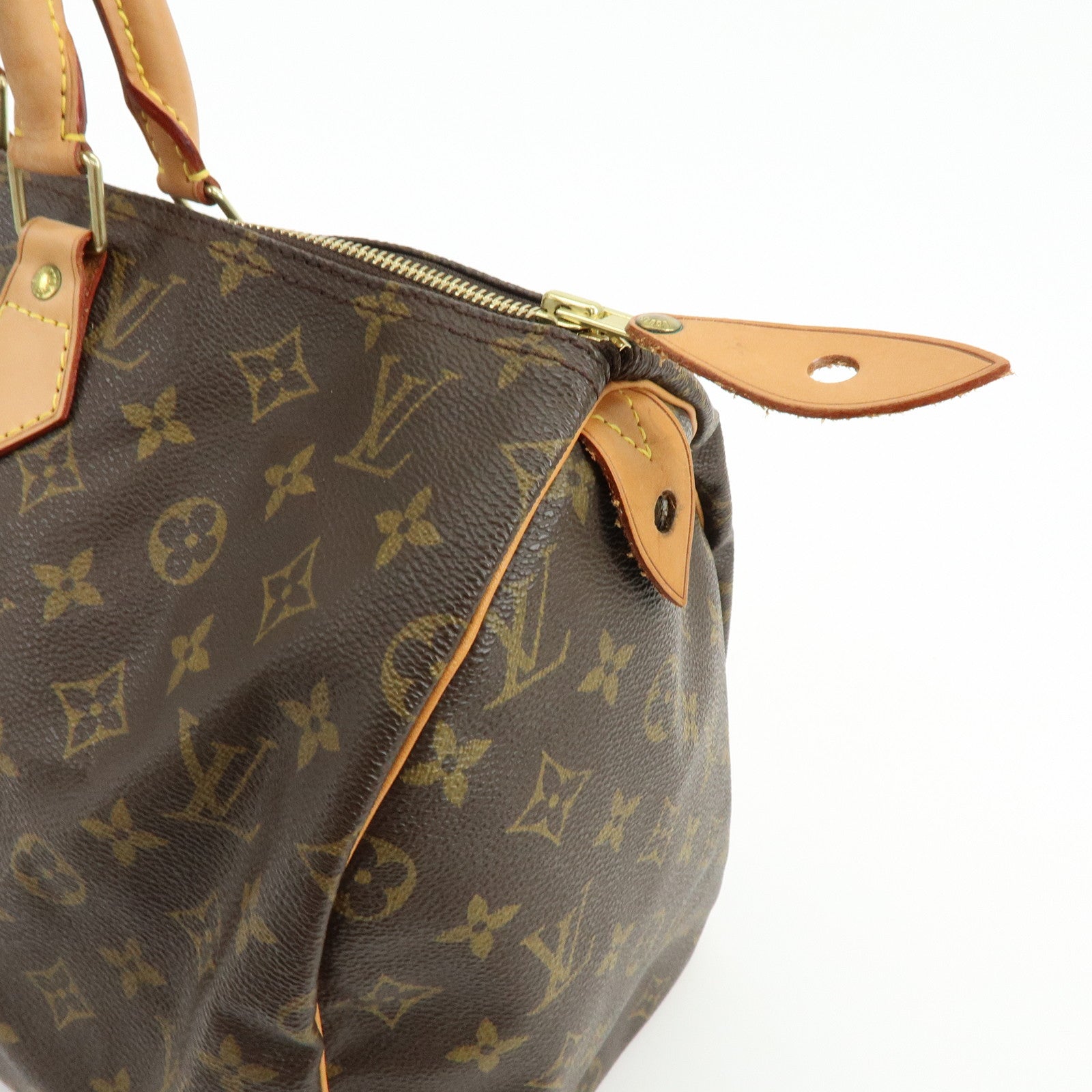 Louis Vuitton Monogram Speedy 40 Hand Bag Boston Bag Brown M41522