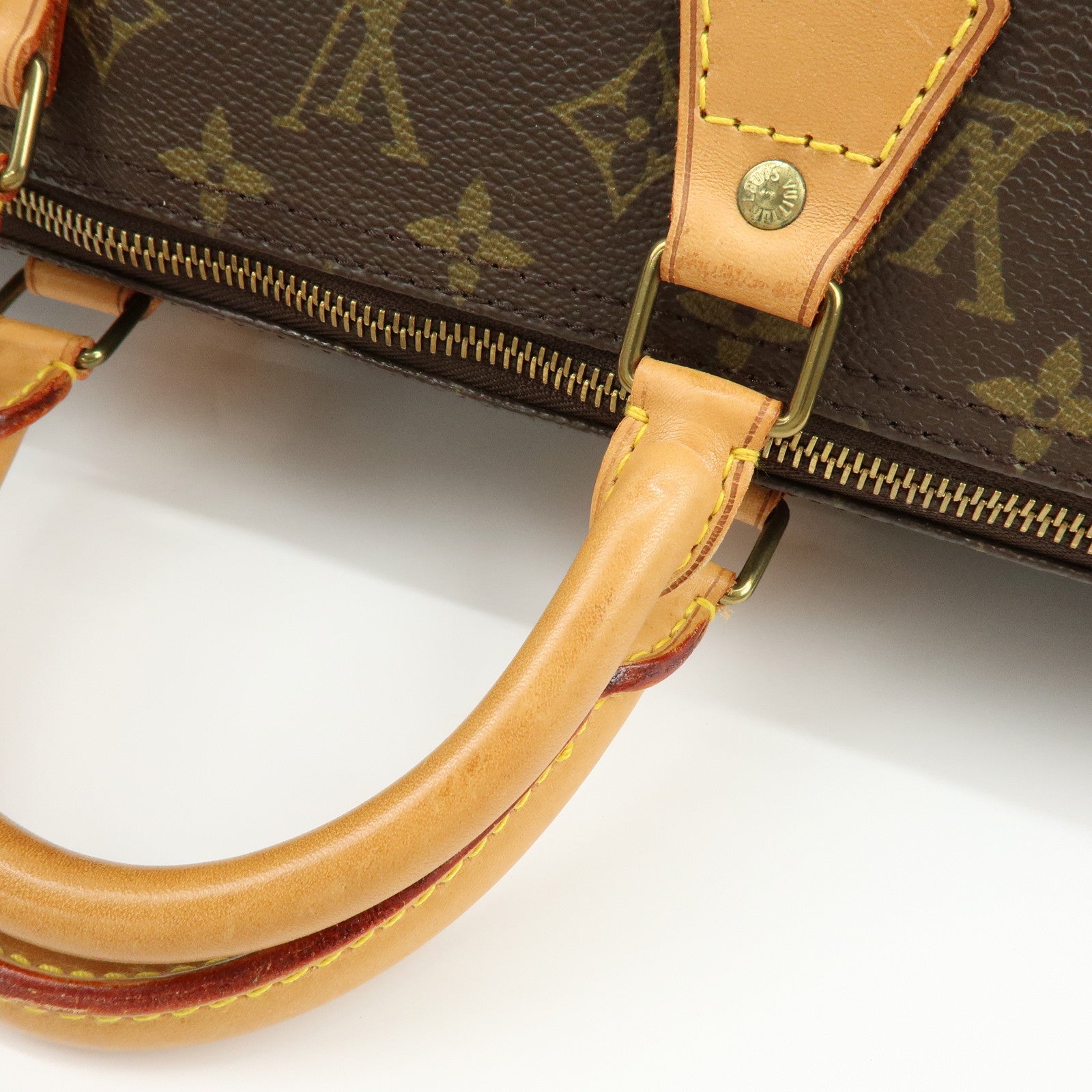 Louis Vuitton Monogram Speedy 40 Hand Bag Boston Bag Brown M41522