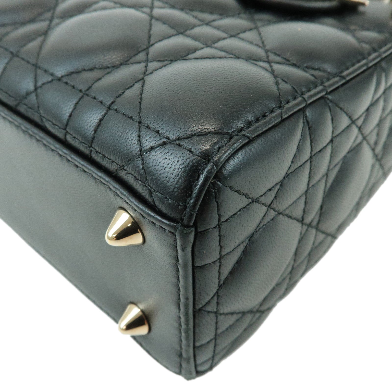 Christian Dior Lady Dior My ABCDior Cannage Lamb Skin 2Way Bag