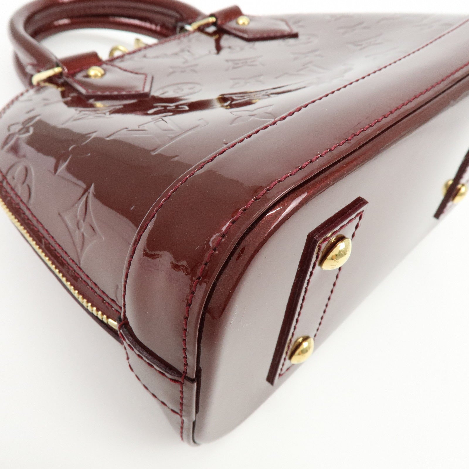 Louis Vuitton Monogram Vernis Alma BB 2Way Bag Rouge Forvist M91676