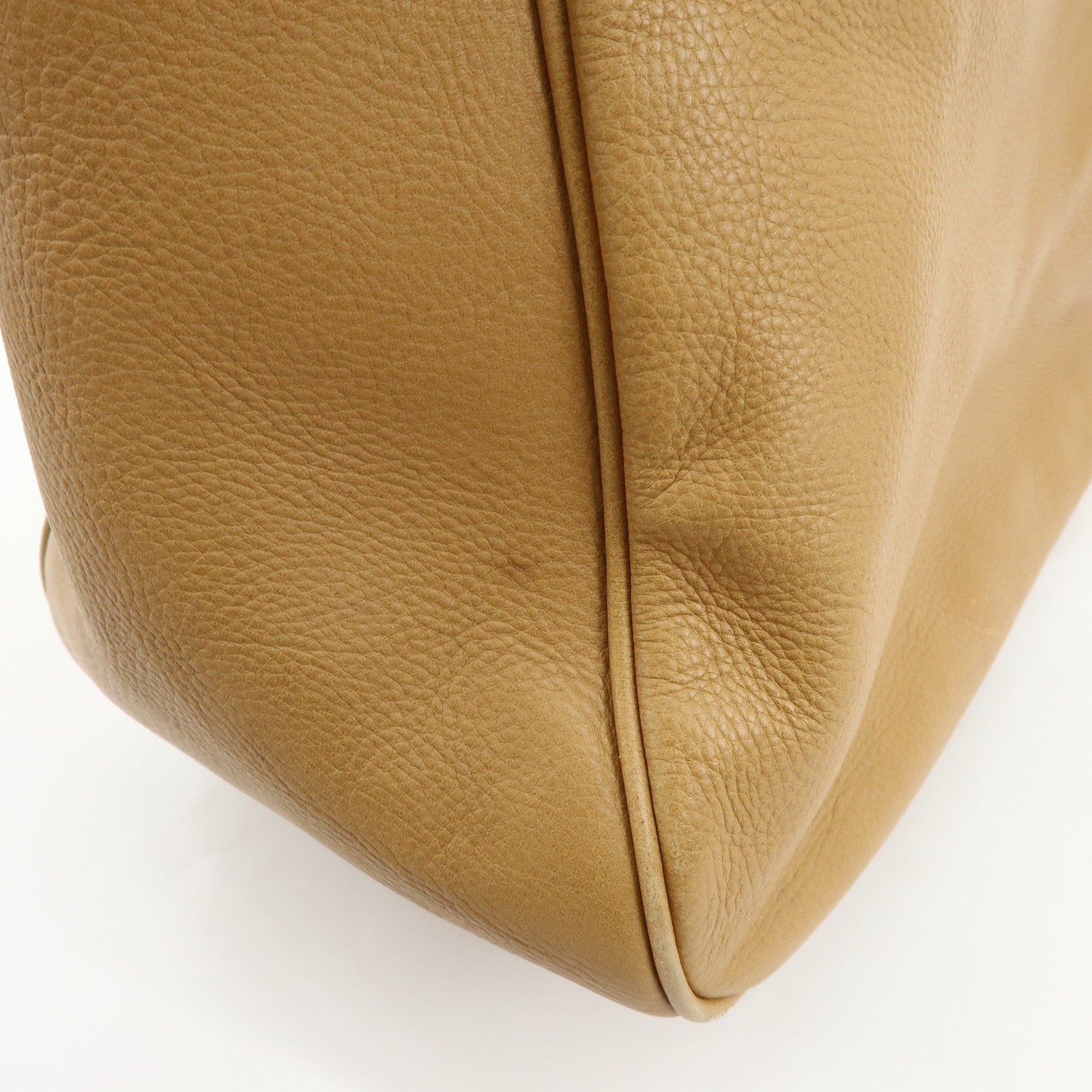 CELINE Blossom Leather Hand Bag Shoulder Bag Beige